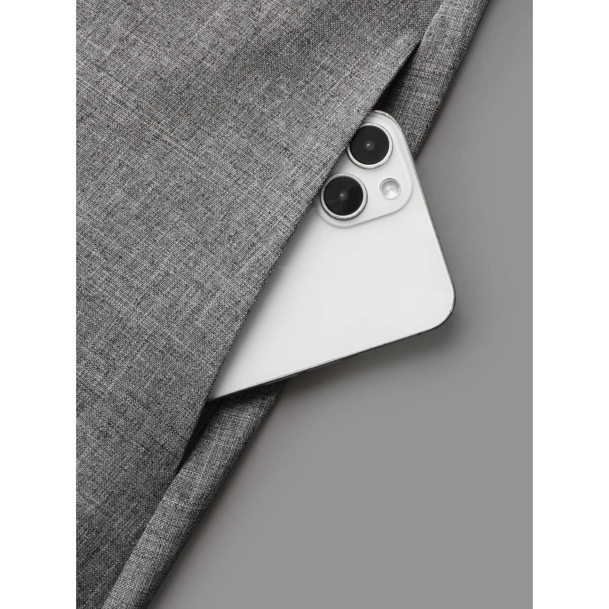 Plus Size Buckled Waist Loops Pleated Midi Dress DarkGray Women At the Office Pleated Boat Neck Elbow-length sleeve Curvy BloomChic 10/M Product Image