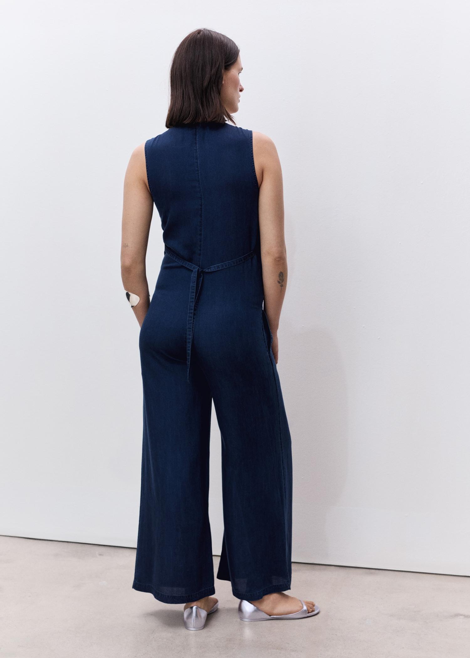 Lyocell maternity jumpsuit - Women | MANGO USA Product Image