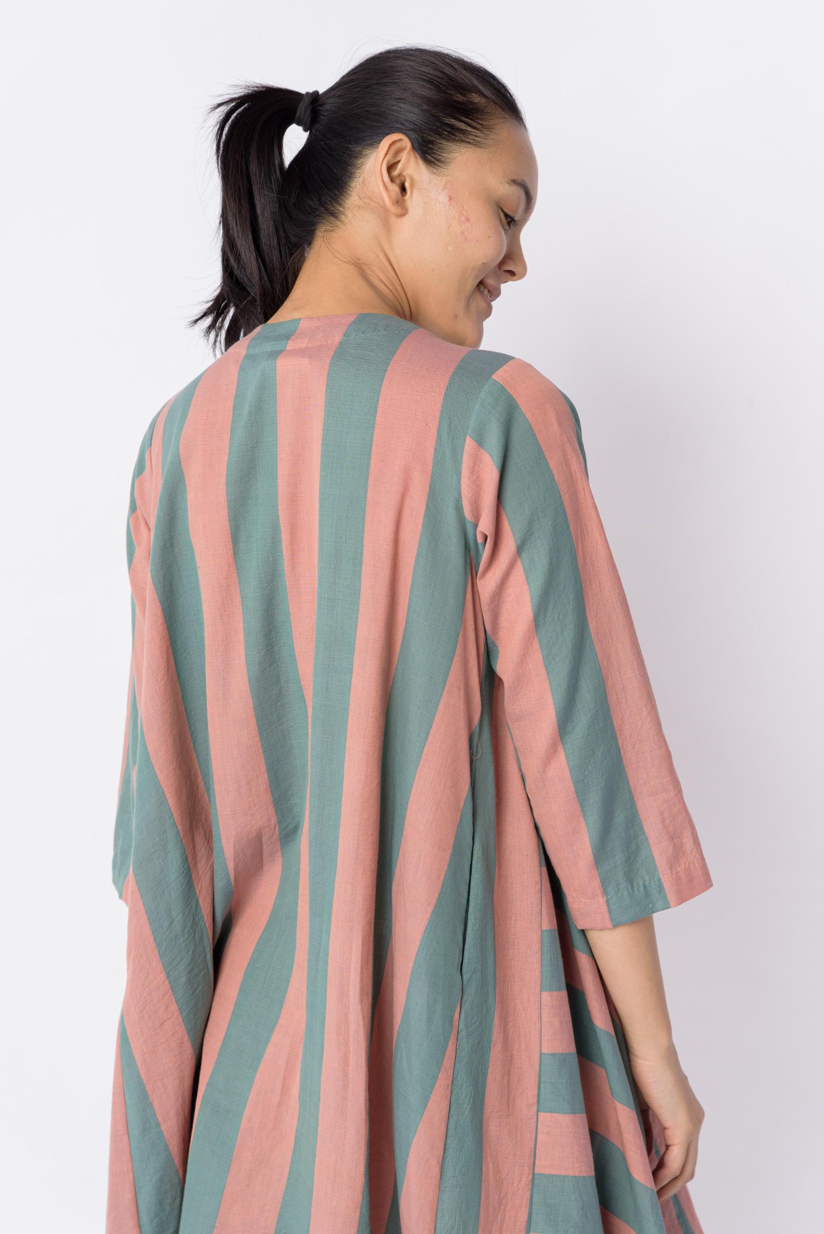 Candy striped short dress Product Image