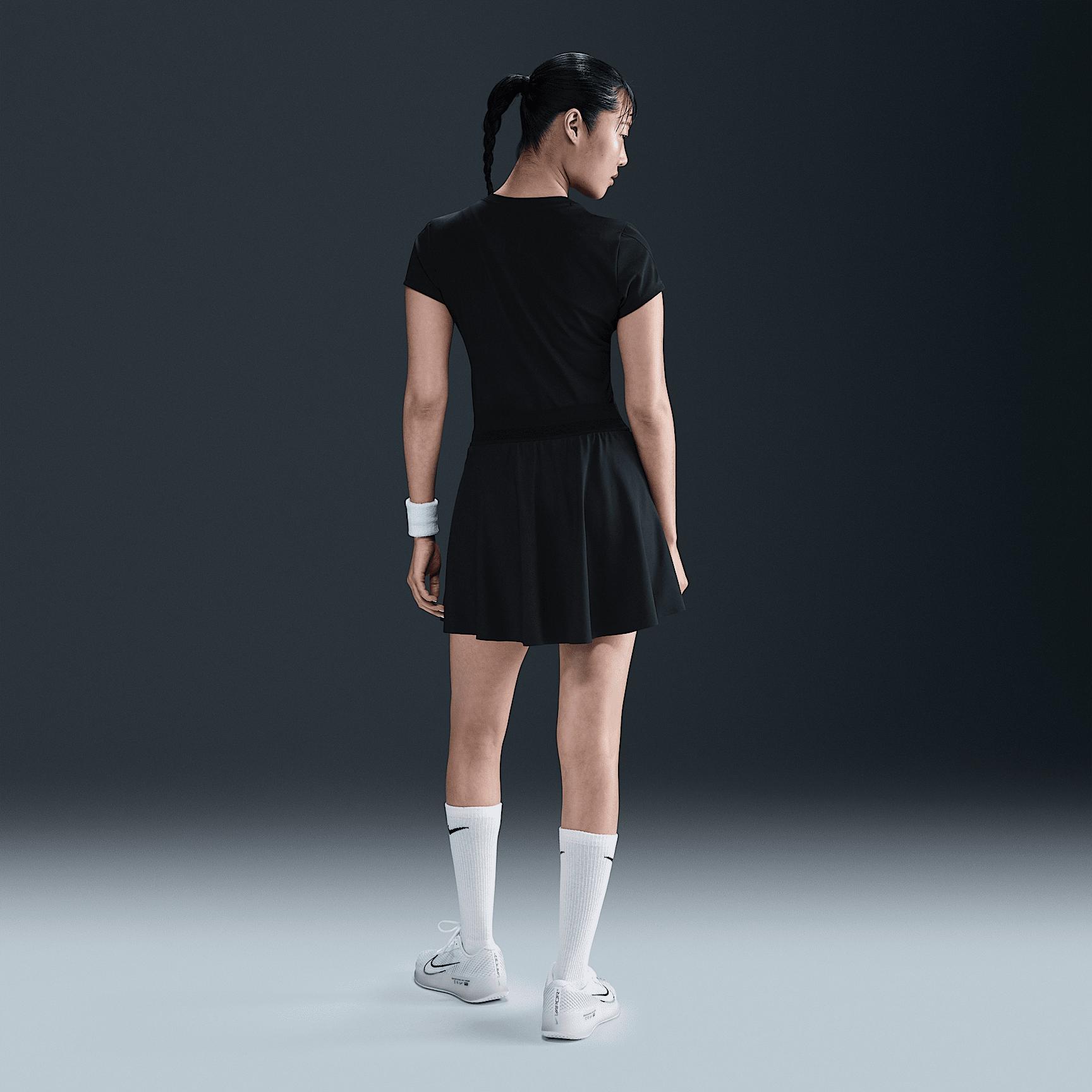 Nike Womens Court Advantage Dri-FIT Short-Sleeve Tennis Top | HQ2994-100 Product Image