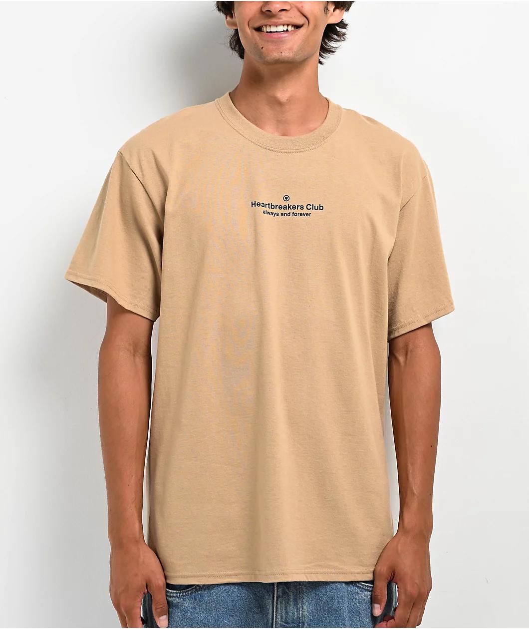 Heartbreakers Club Always Tan T-Shirt Product Image