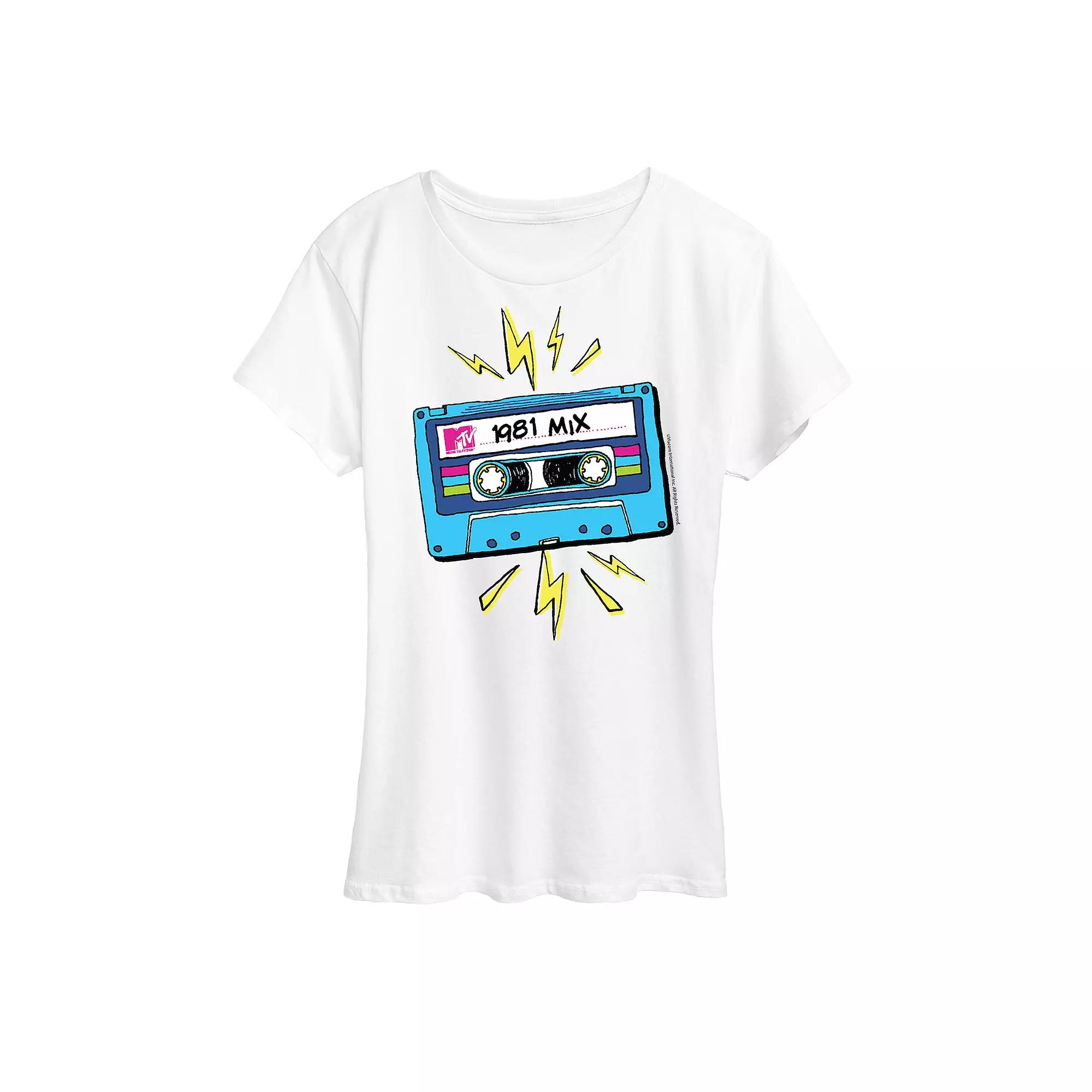 Women's MTV Cassette Graphic Tee,  Product Image