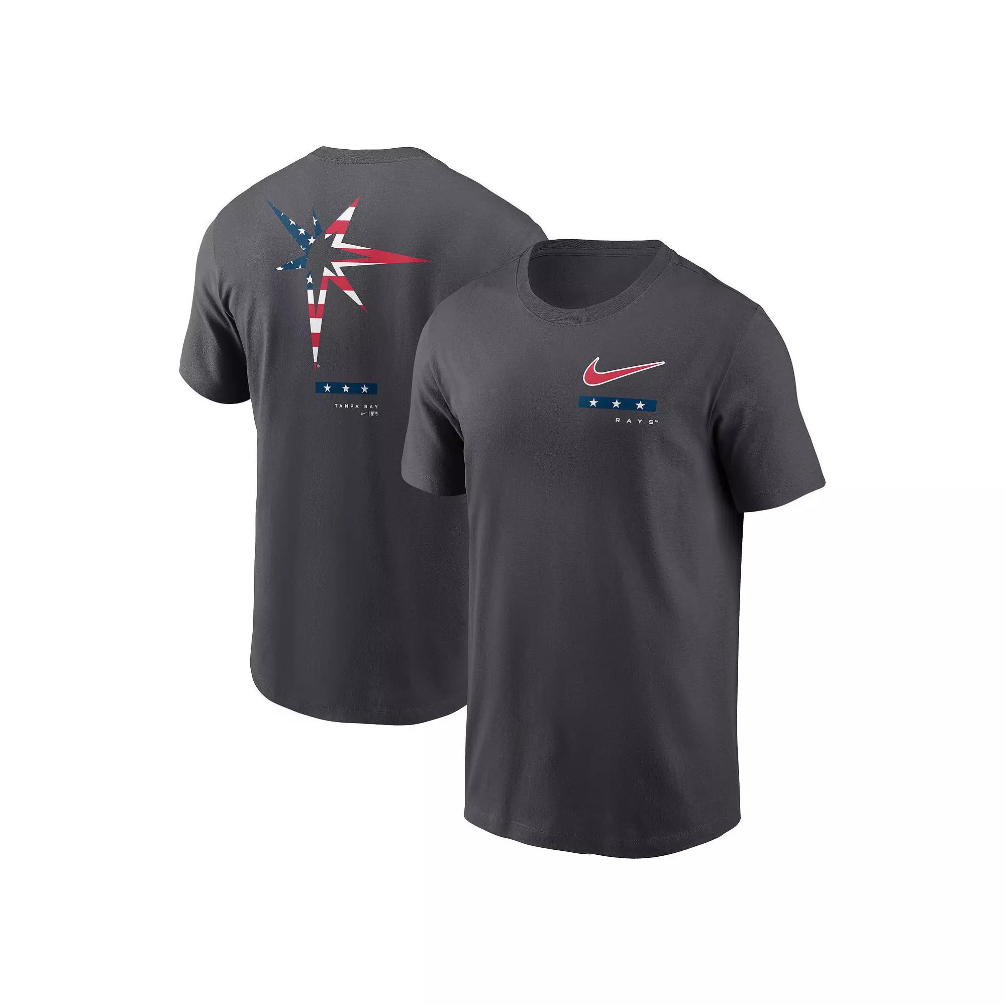 Men's Nike Anthracite Tampa Bay Rays Americana T-Shirt,  Product Image