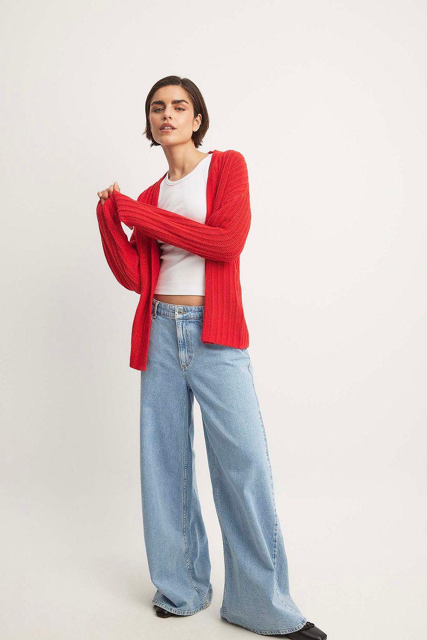 Knitted V-Neck Cardigan Product Image