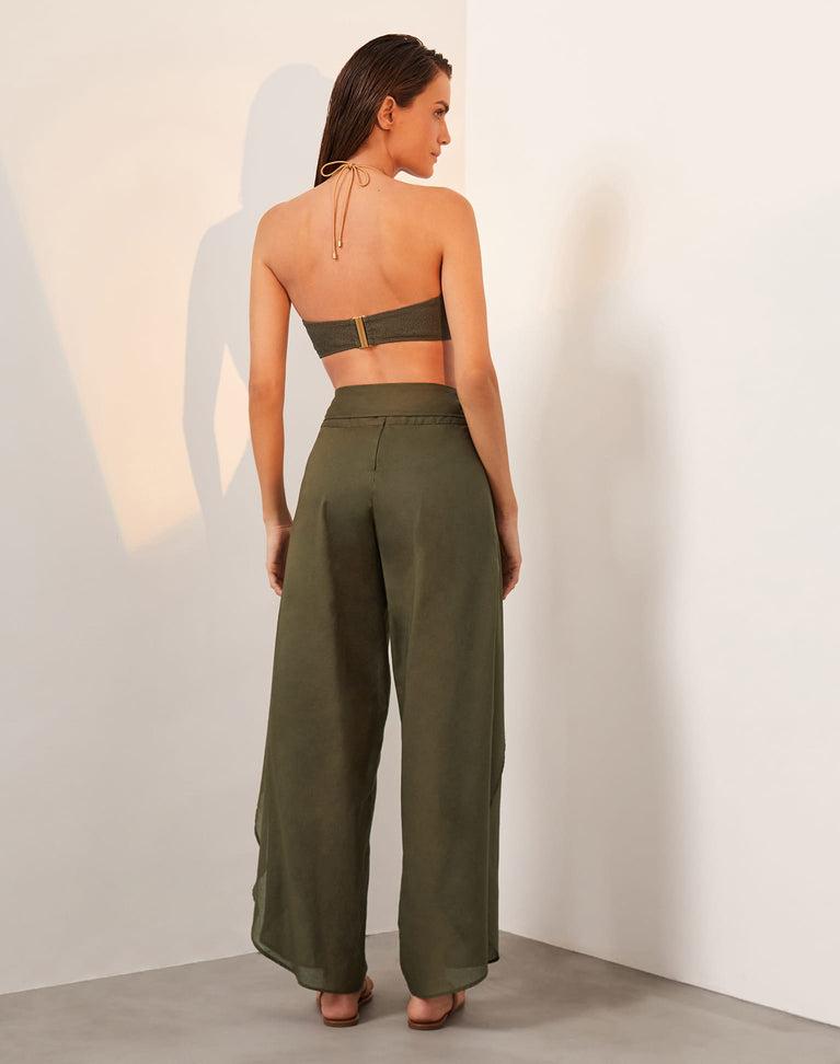 Bia Pareo Pants - Evergreen Product Image