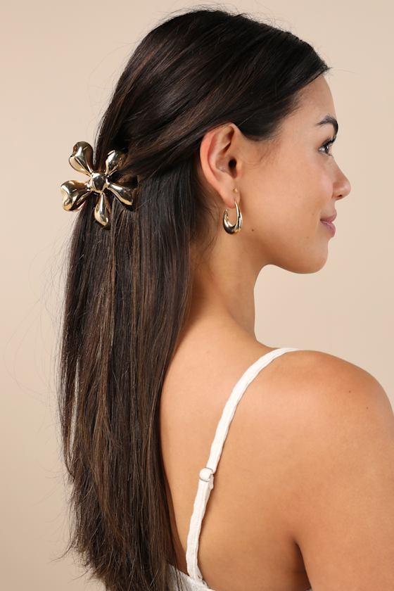 Cloete Gold Flower Claw Hair Clip Set Product Image