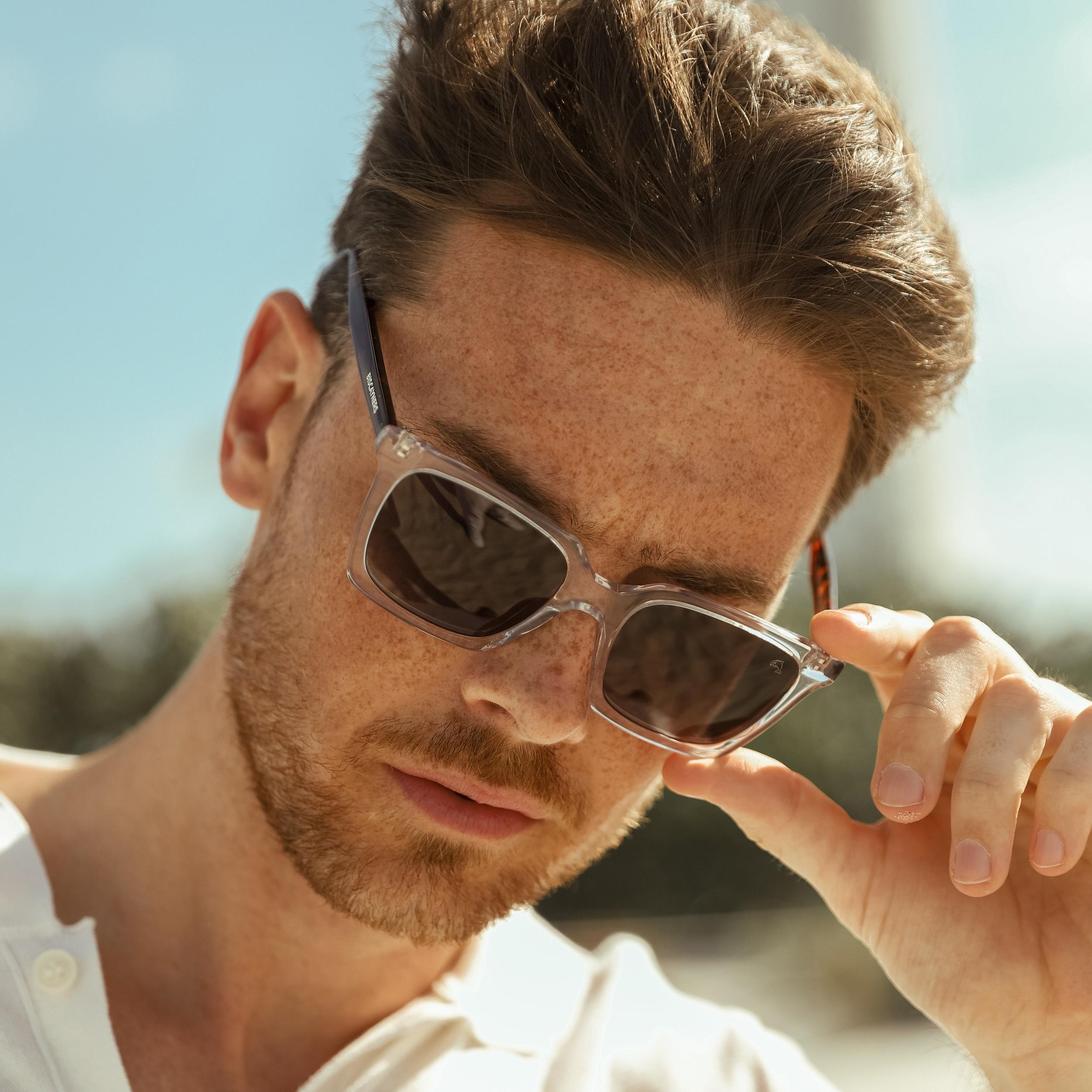 Biscayners Bill Bags Crystal Grey Sunglasses Unisex Product Image