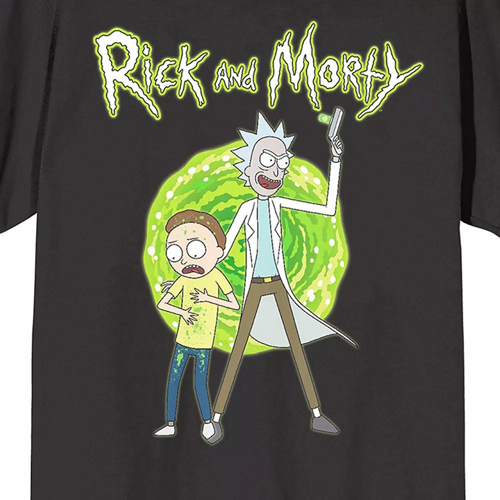 Men's Rick & Morty Portal Art Short Sleeve Graphic T-Shirt,  Product Image