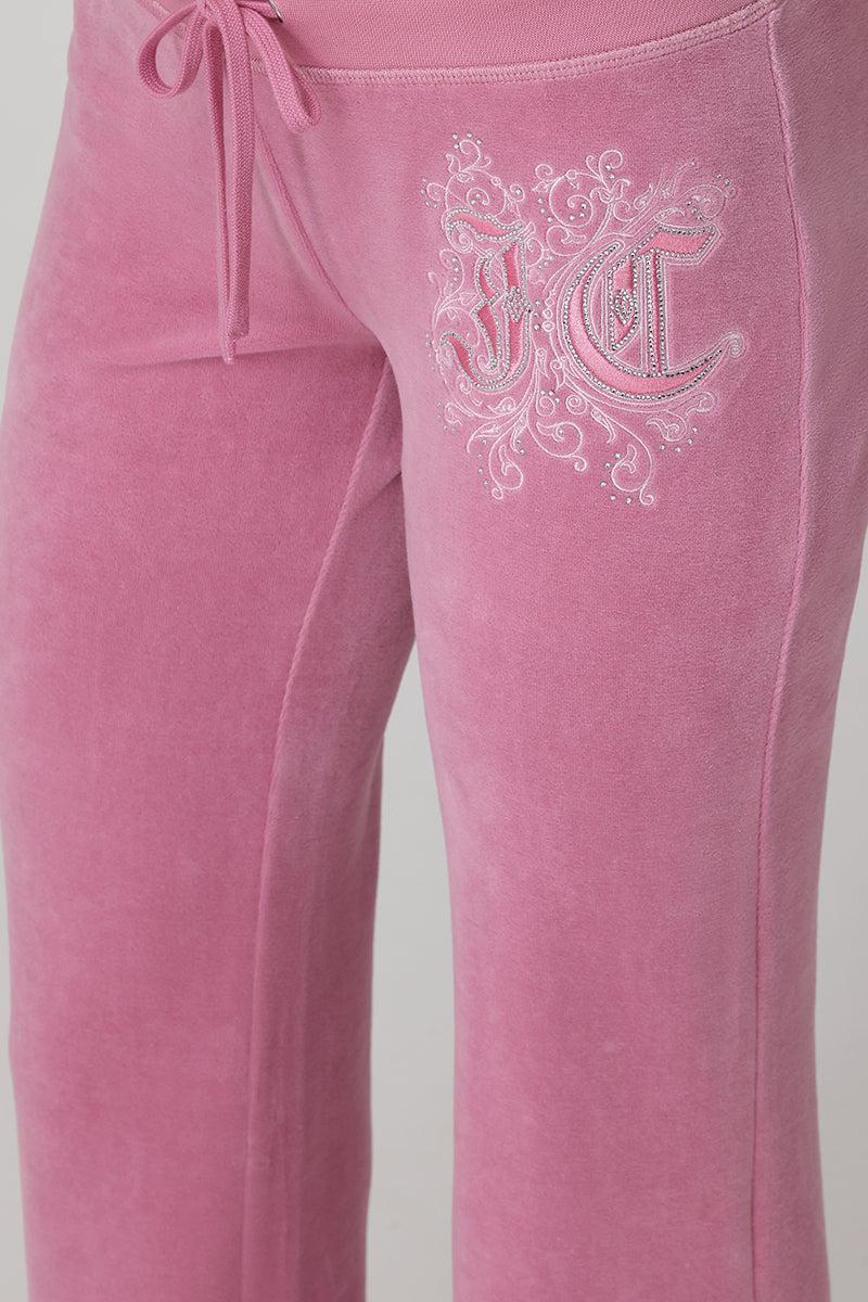 Monogram Heritage Cotton Velour Track Pants Product Image