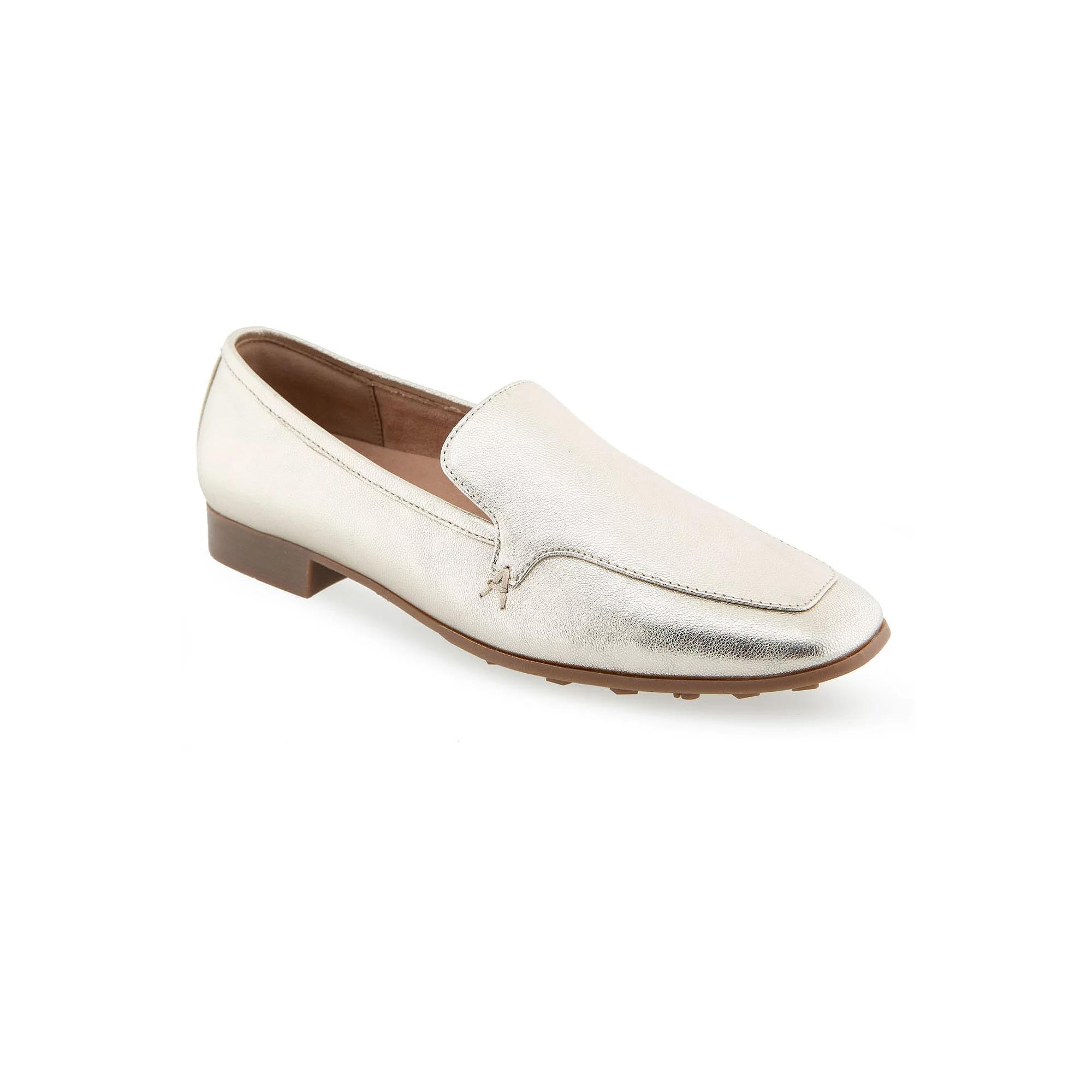 Aerosoles Paynes Women's Leather Loafer Flats, Size: 10, Soft Gold Leather Product Image