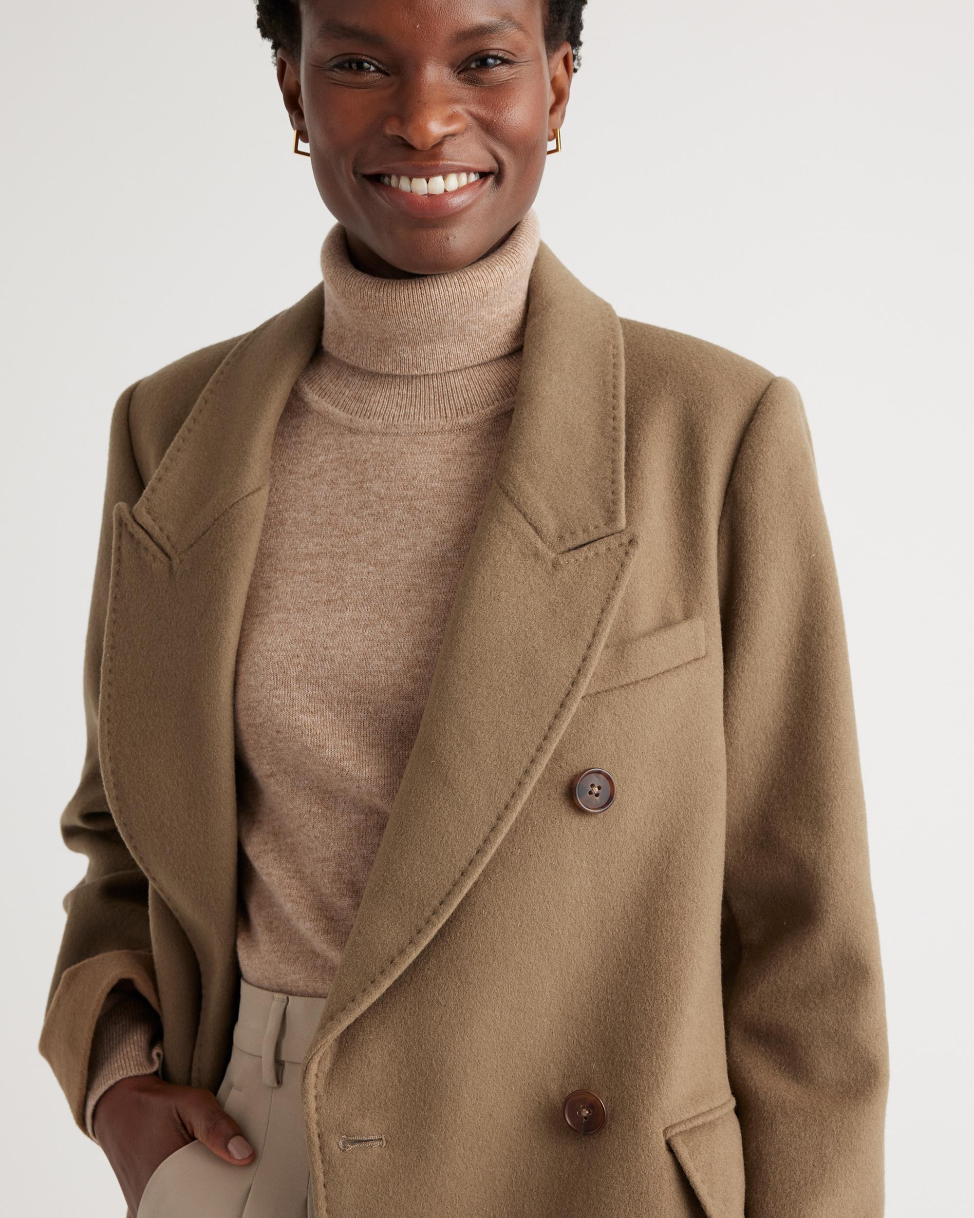 Quince | Women's Italian Wool Double-Breasted Coat Wool/Nylon Product Image