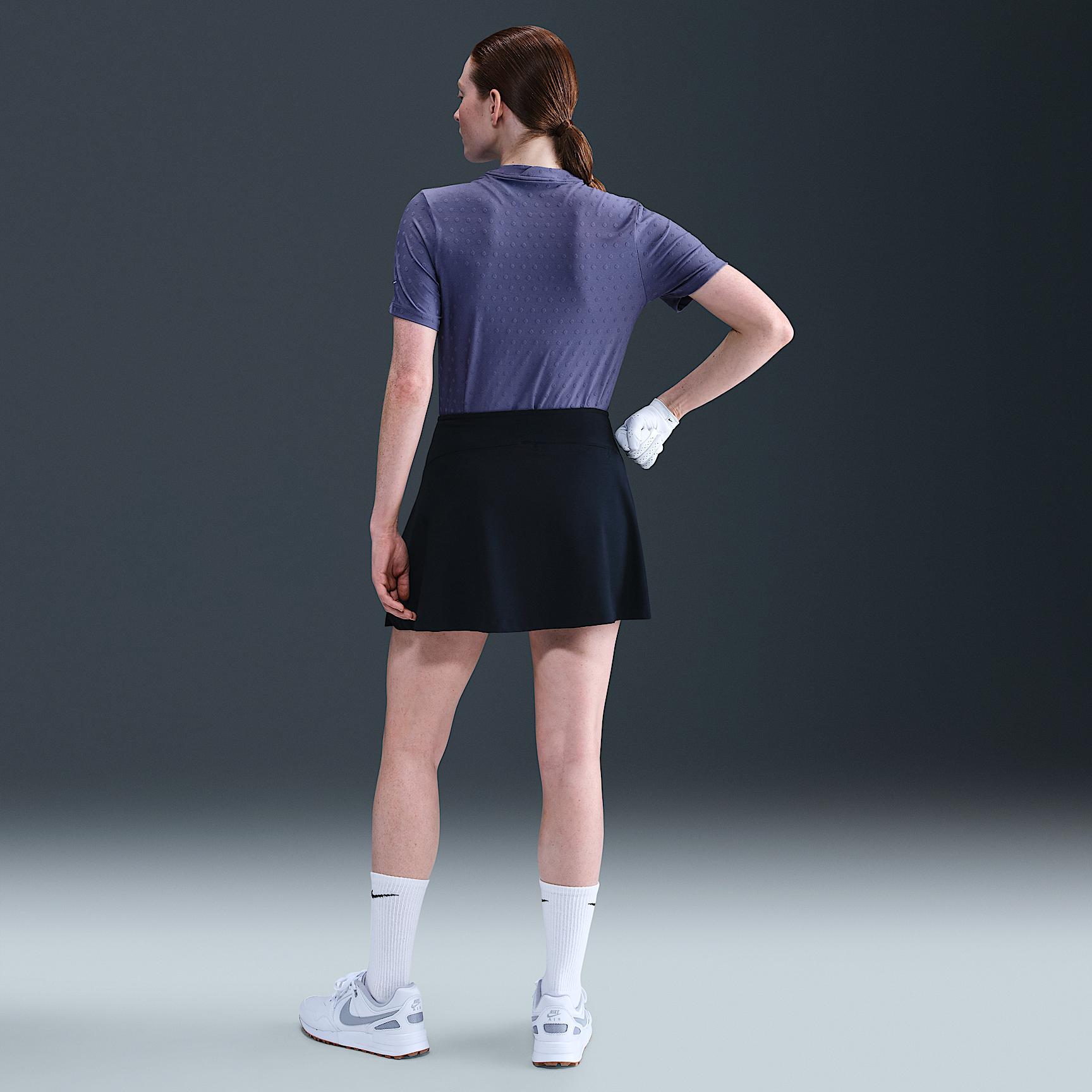 Nike Womens Tour Dri-FIT Short-Sleeve Blade Jacquard Golf Polo | FZ6302-508 Product Image