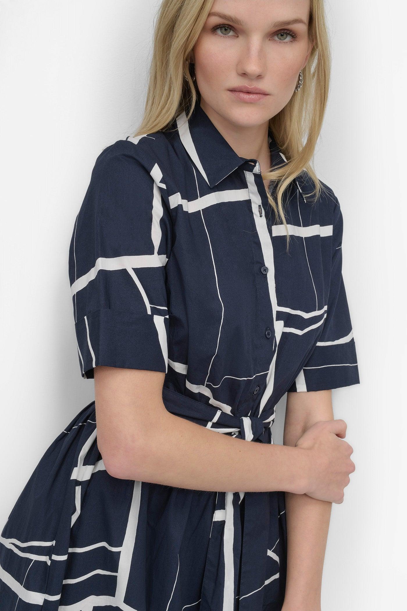 COLLARED BUTTON DRESS Product Image