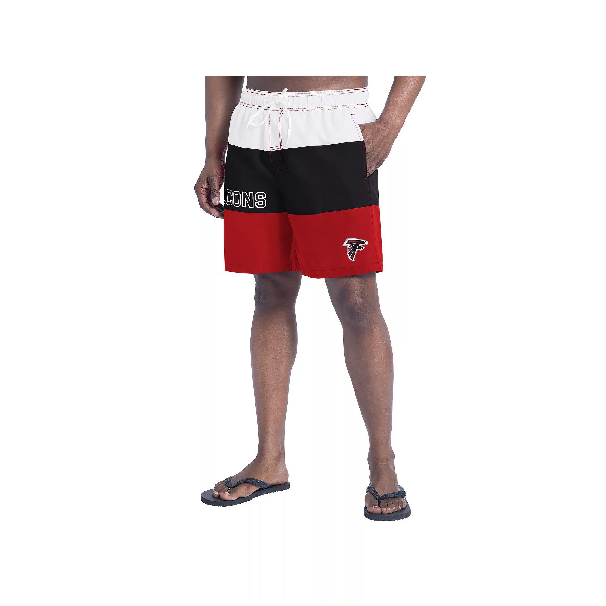 Men's G-III Sports by Carl Banks Cardinal/Black Arizona Cardinals Sunrise Volley Swim Shorts,  Product Image
