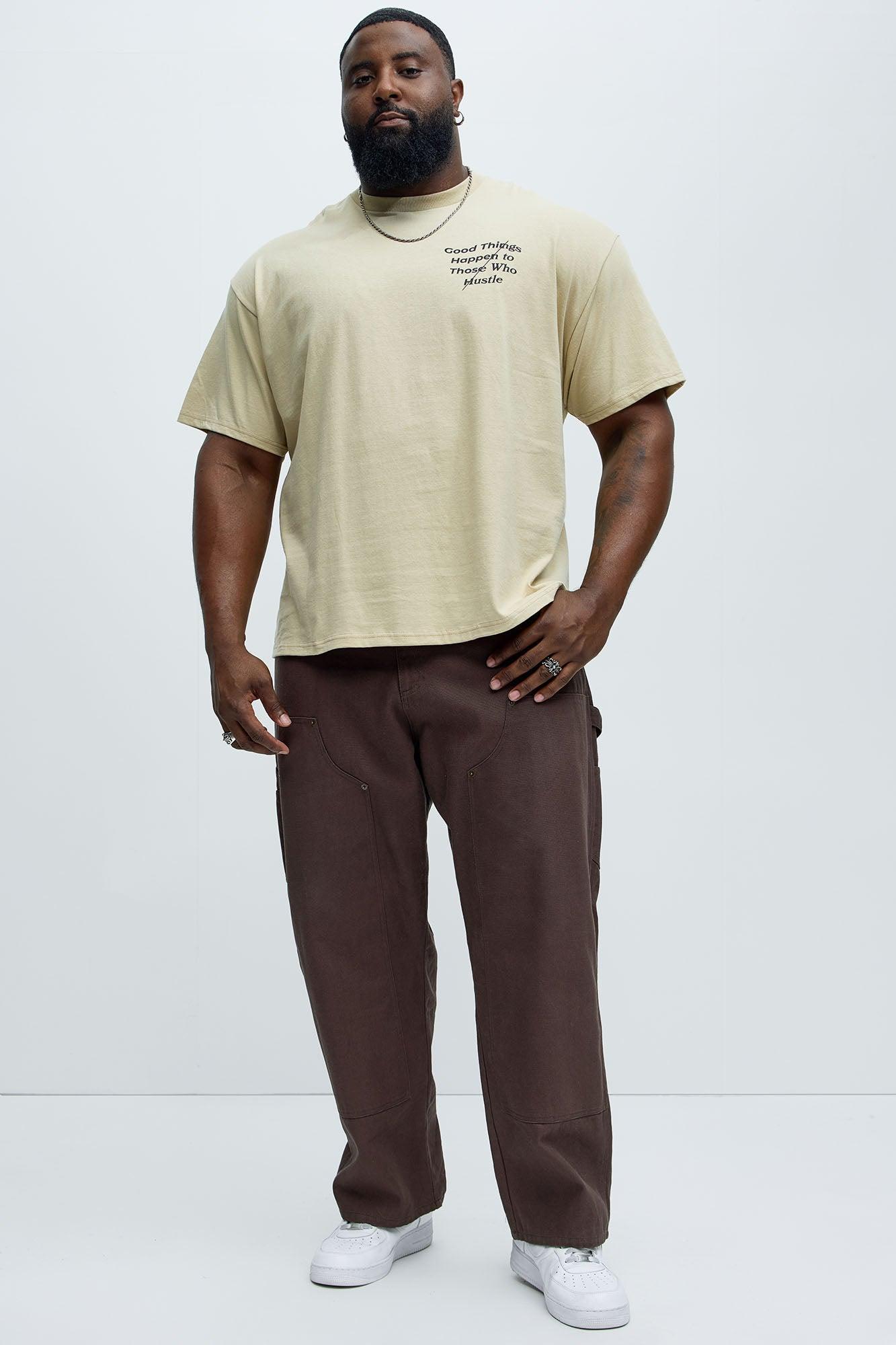 Hustle Good Things Short Sleeve Tee - Sand Product Image