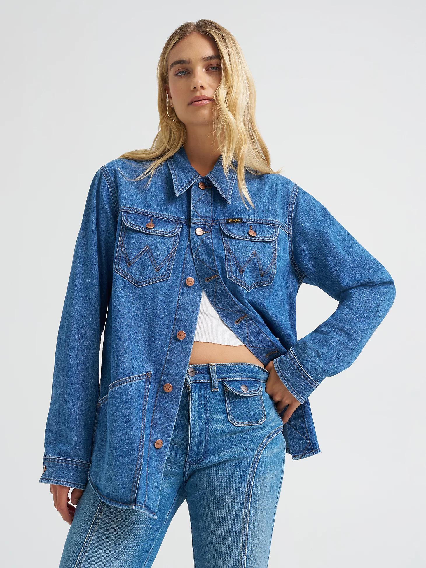 Women's Range Shirt in Harbor Blue Product Image