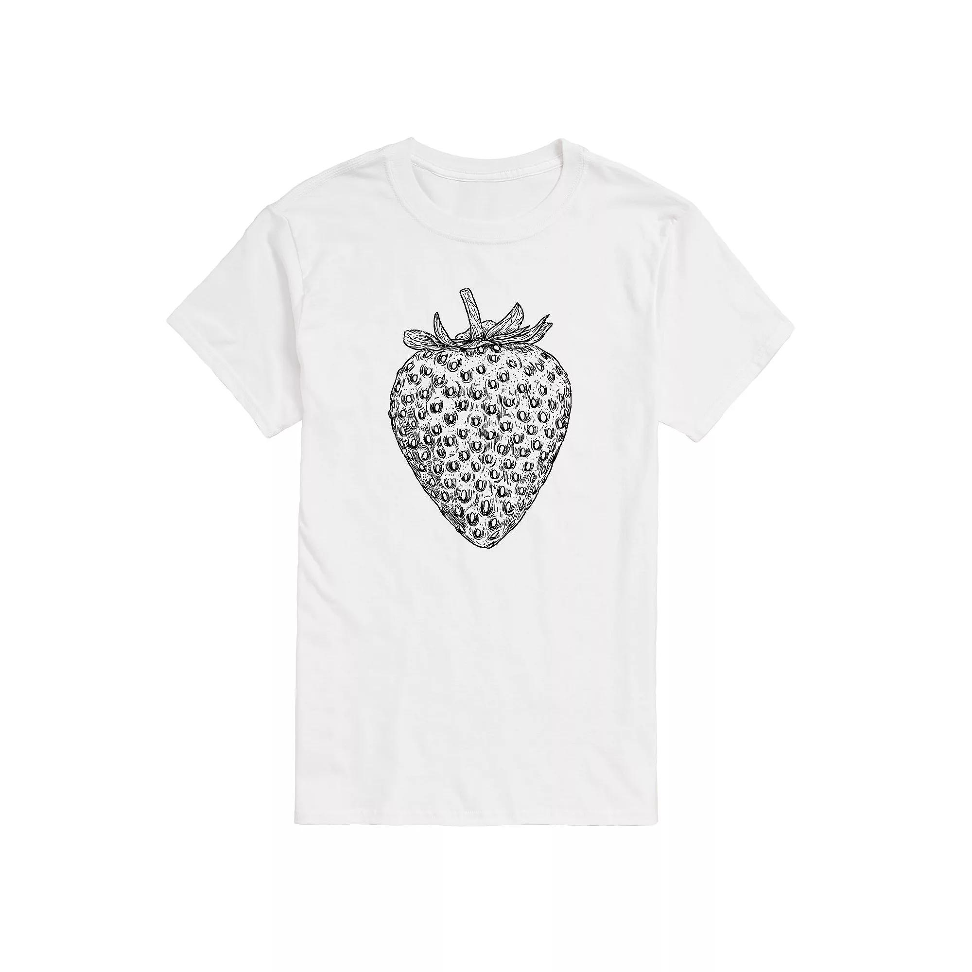 Big & Tall Strawberry Sketch Graphic Tee, Men's,  Product Image