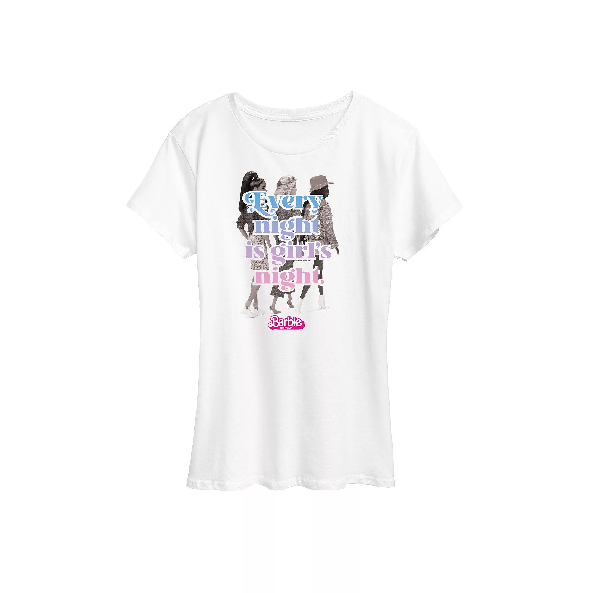 Women's Barbie The Movie Girls Night Graphic Tee, Girl's,  Product Image