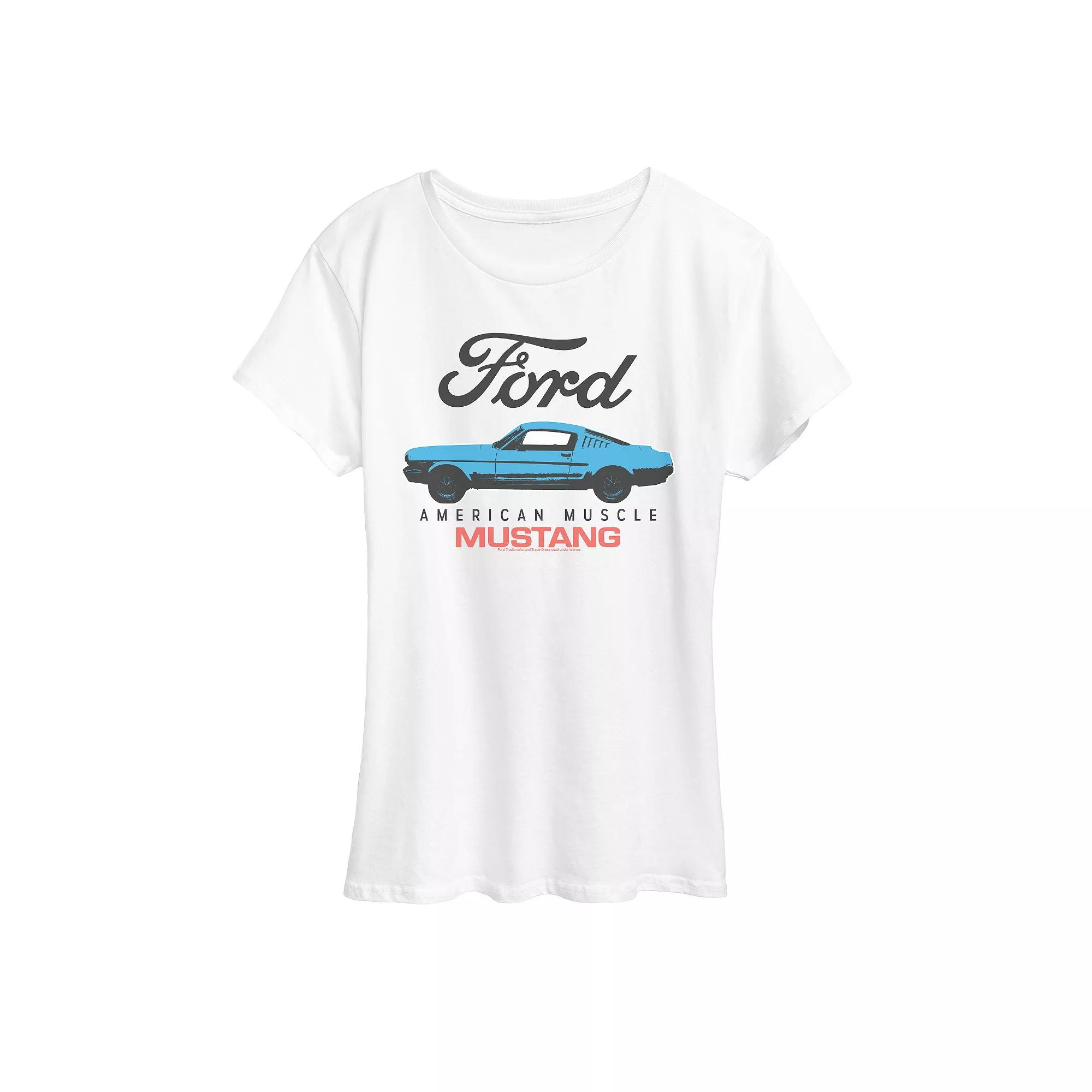 Women's Ford American Muscle Mustang Graphic Tee,  Product Image