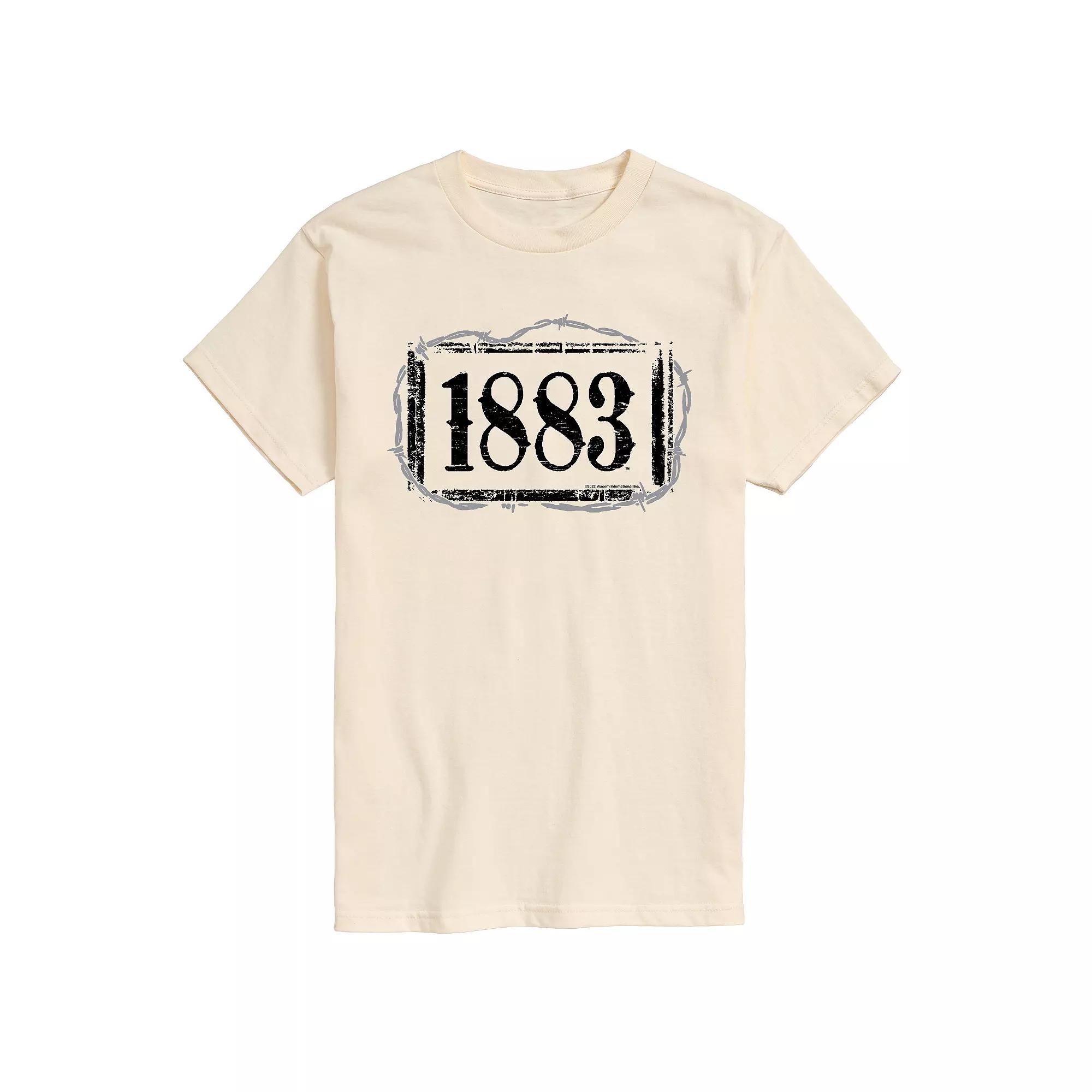 Men's 1883 Barbed Wire Tee, Size: Medium, Beige Khaki Product Image