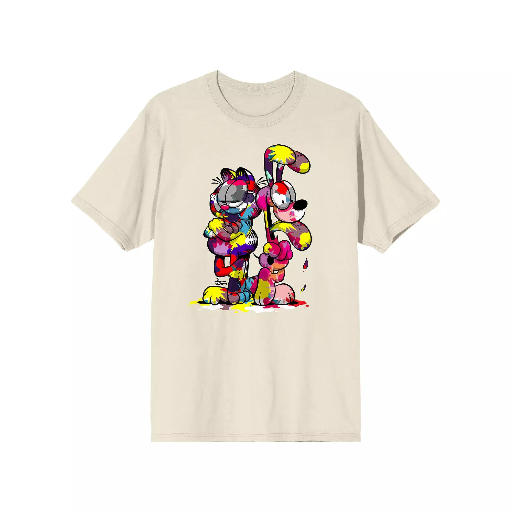 Men's Garfield Odie & Garfield Short Sleeve Graphic T-Shirt,  Product Image
