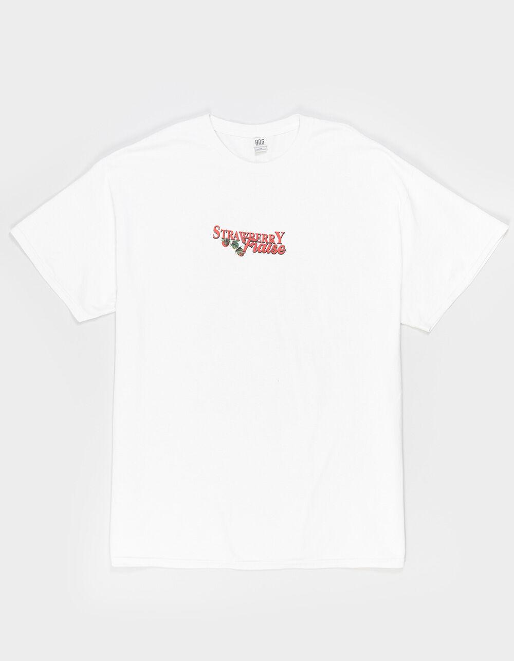 BDG Urban Outfitters Strawberry Fraise Mens Tee - WHITE Product Image
