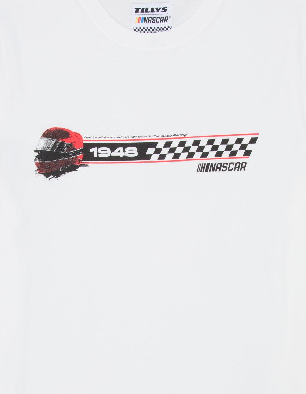 TILLYS x NASCAR Shrunken Strip Mens Tee - WHITE Product Image