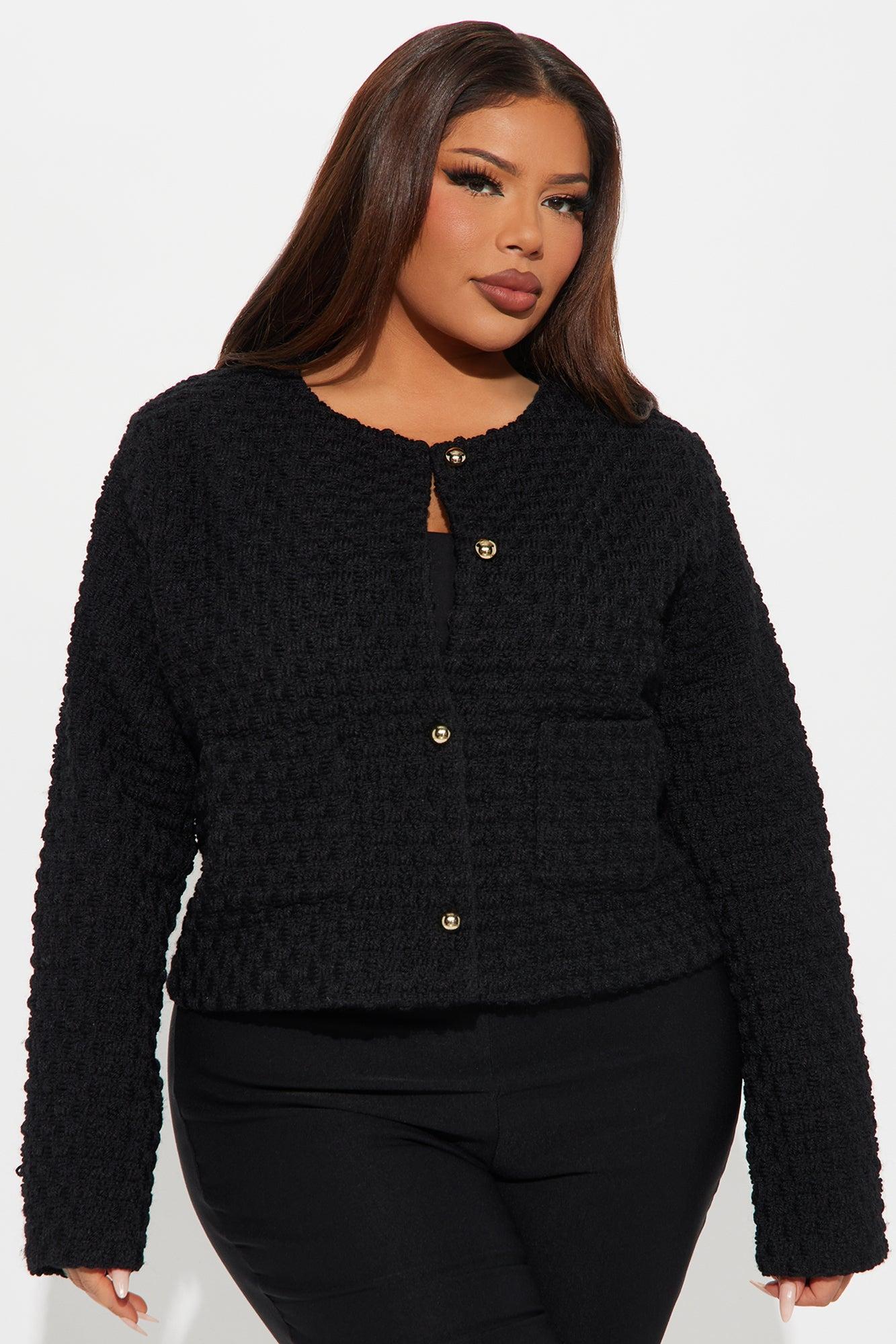 Beverly Hills Tweed Jacket - Black Female Product Image