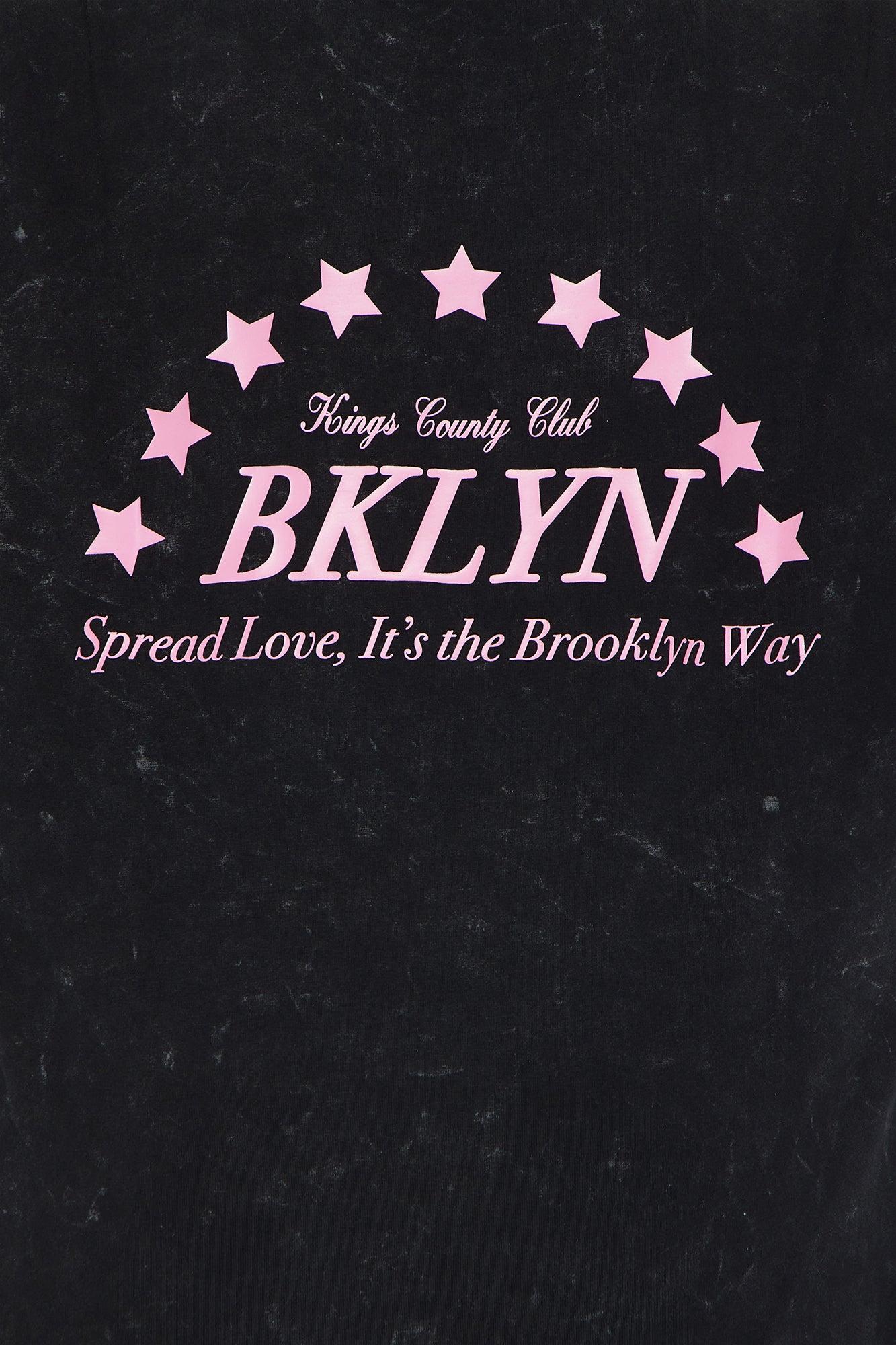 Brooklyn Star Washed Tee - Black Product Image