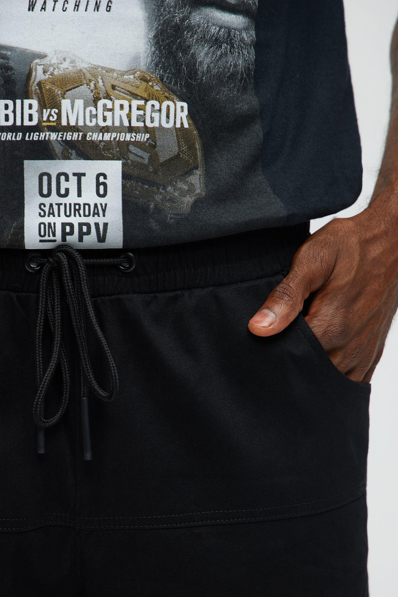 Straight Cargo Ankle Zipper Pants - Black Male Product Image