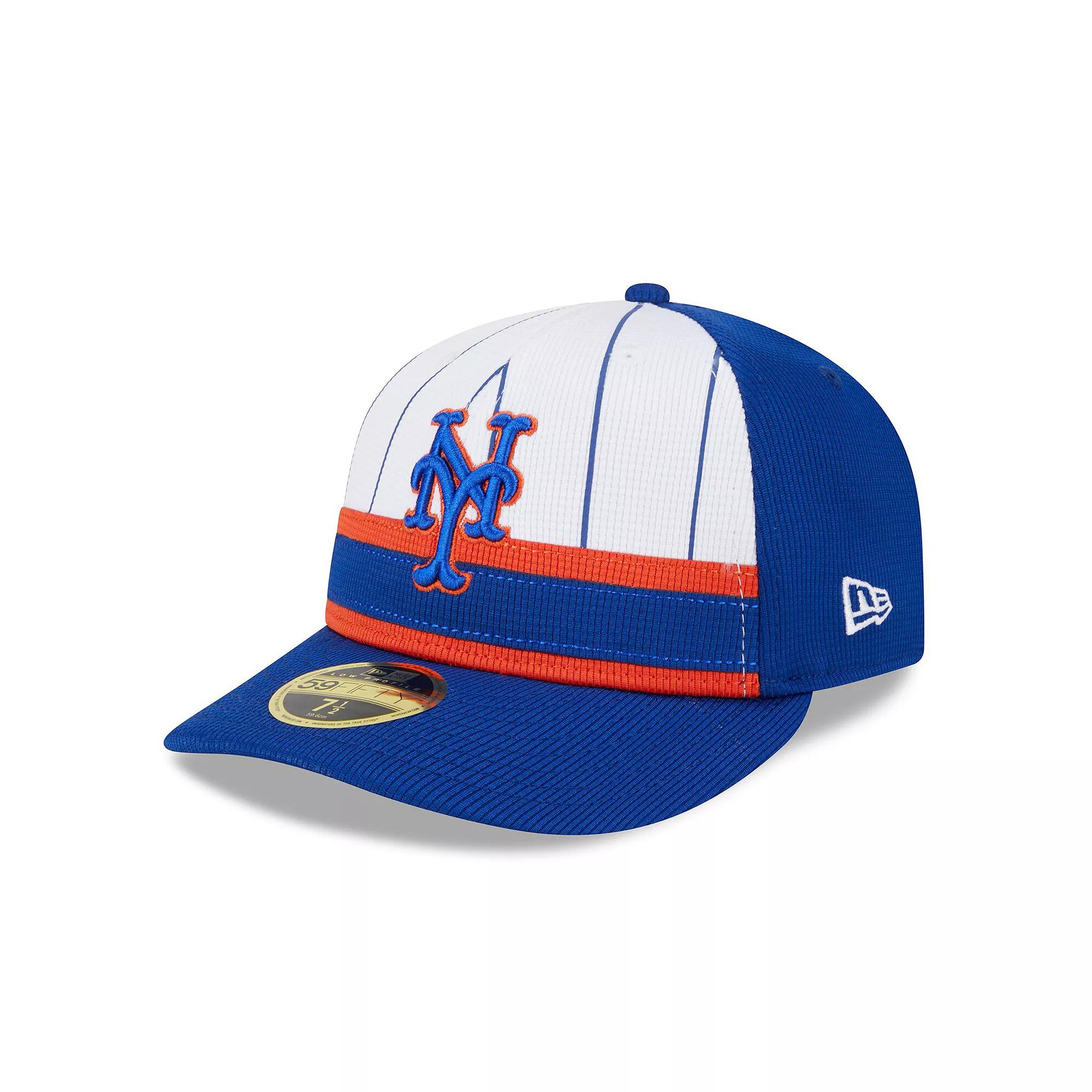 Men's New Era  White New York Mets 2024 Batting Practice Low Profile 59FIFTY Fitted Hat, Size: 7 1/4 Product Image