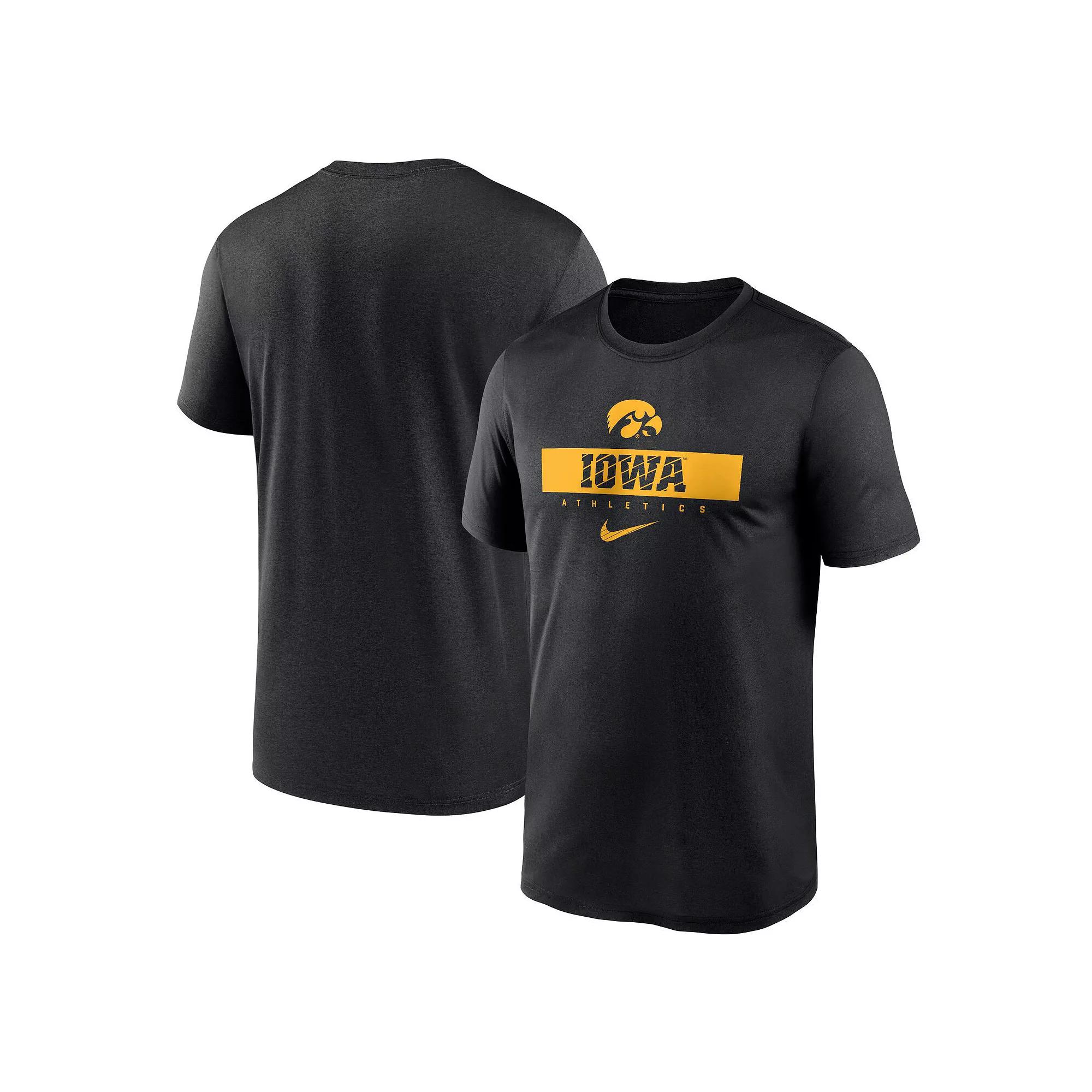 Men's Nike Black Iowa Hawkeyes 2024 Sideline Legend Performance T-Shirt,  Product Image
