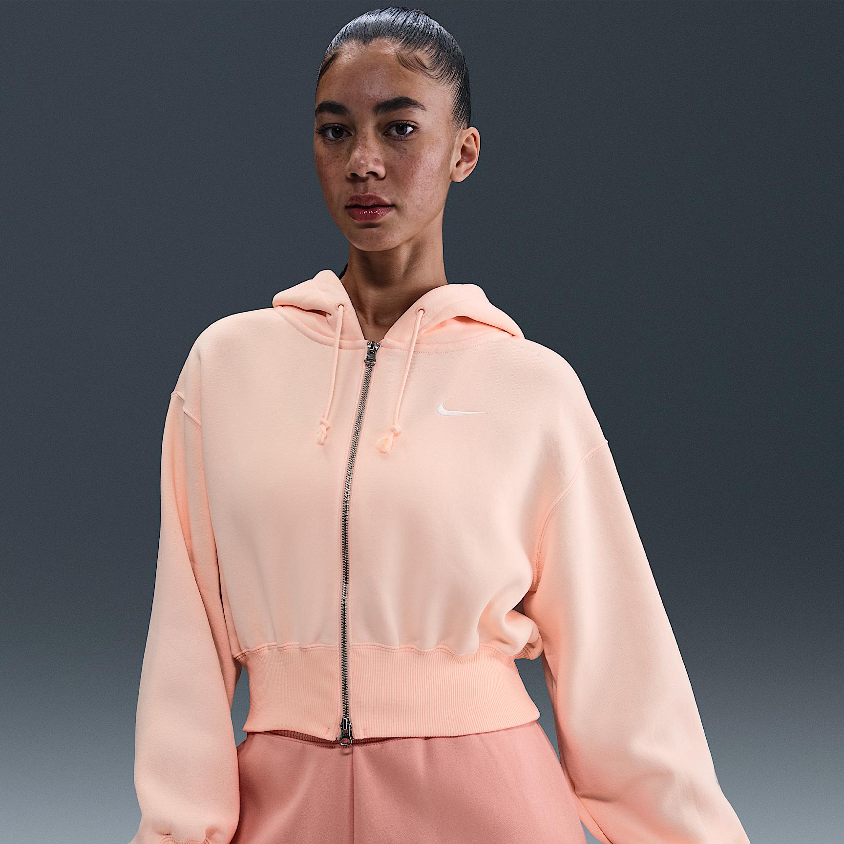 Women's Nike Sportswear Phoenix Fleece Loose Cropped Full-Zip Hoodie Product Image