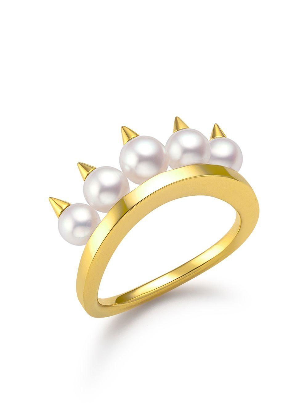 18kt yellow gold Collection Line Danger plus ring Product Image