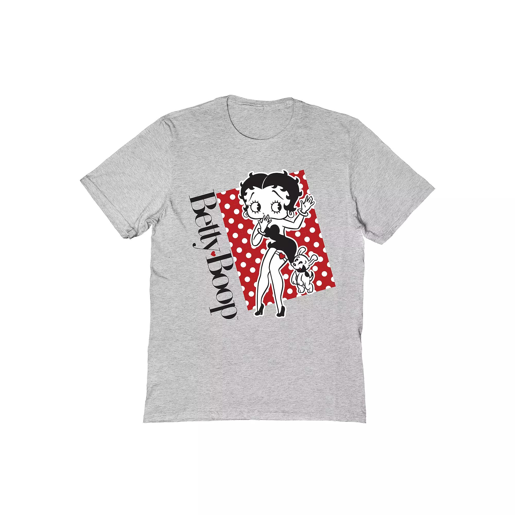 Men's Betty Boop T-Shirt, Size: Large, Sport Grey Product Image