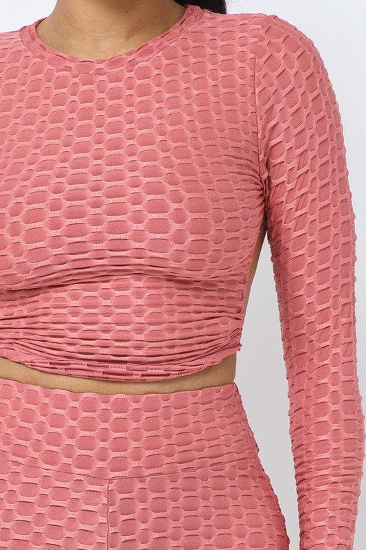 Nikki Hot Pink Painted Active Set Female Product Image