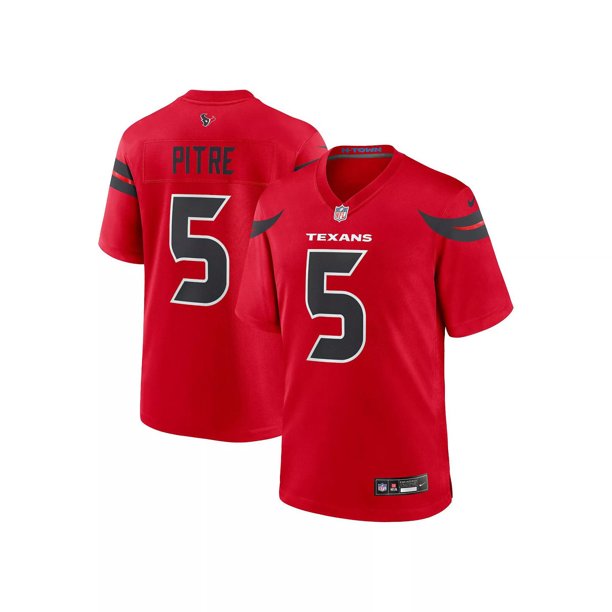 Men's Nike Jalen Pitre Red Houston Texans Alternate Game Jersey,  Product Image