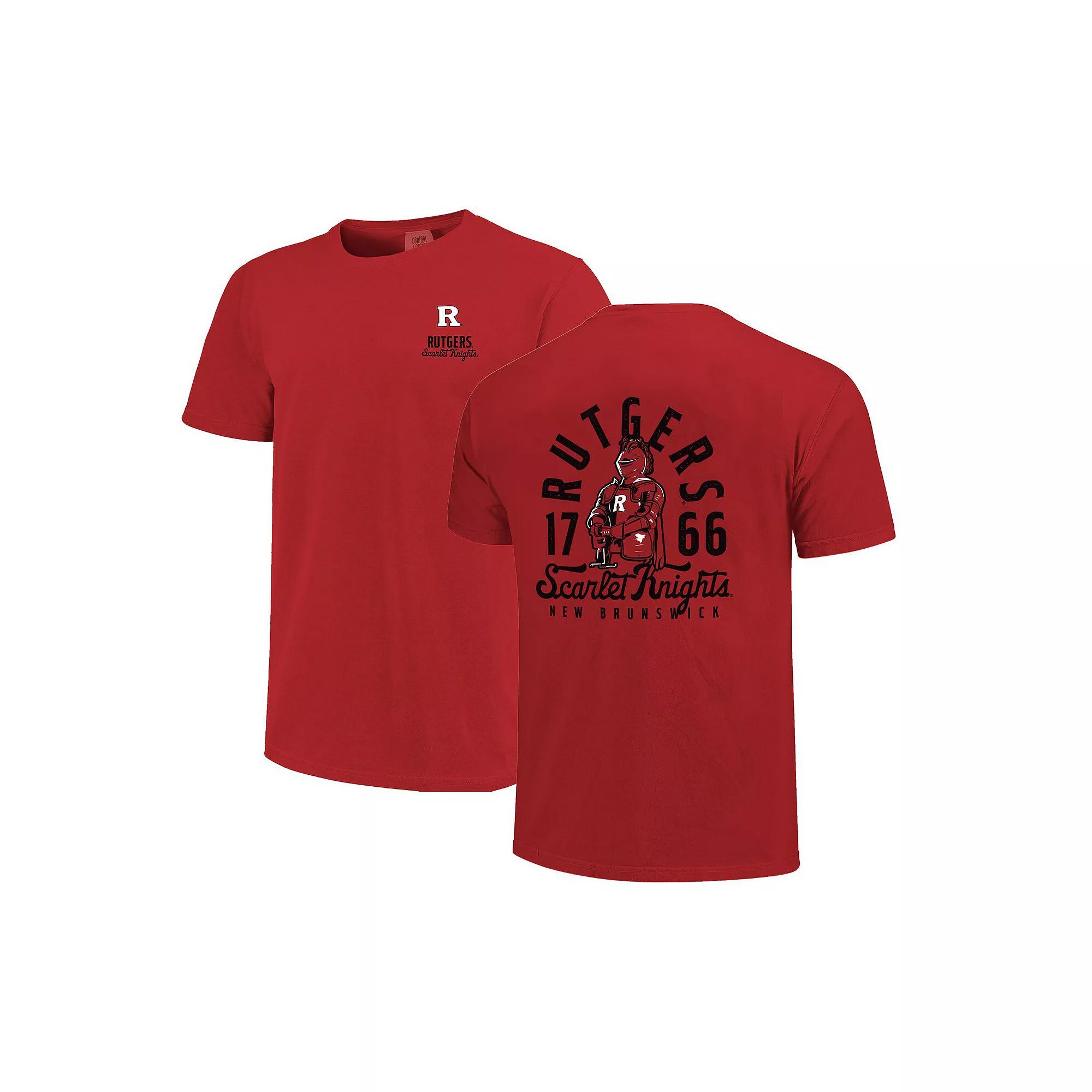 Men's Scarlet Rutgers Scarlet Knights Comfort Colors Mascot Overlay T-Shirt,  Product Image