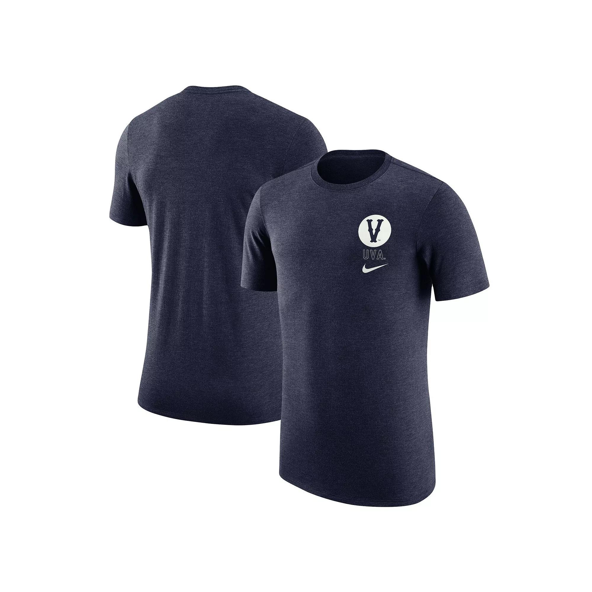Men's Nike Navy Gonzaga Bulldogs Retro Tri-Blend T-Shirt, Size: 2XL, Zag Blue Product Image