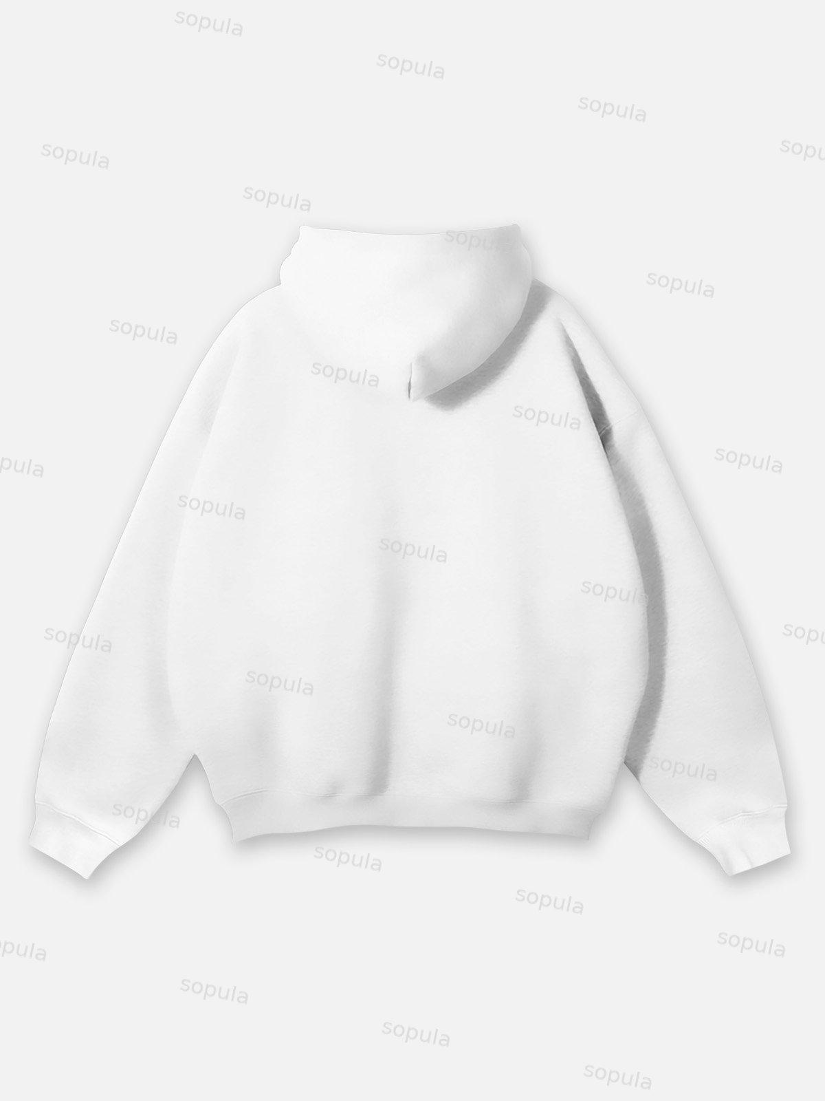 Sopula Vintage Street Portrait Graphic Hoodie Product Image