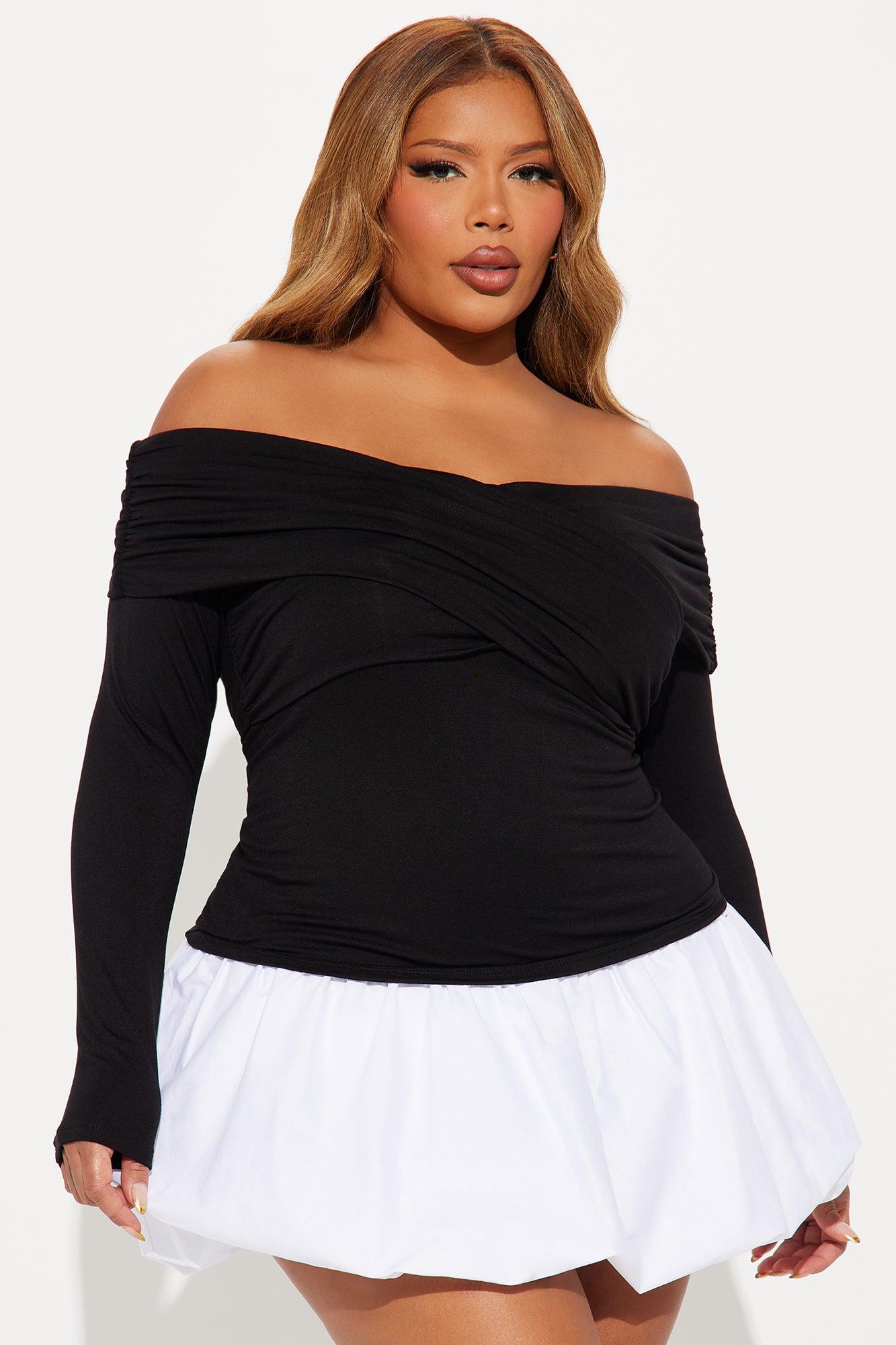 Rich Energy Bubble Mini Dress - Black/White Product Image