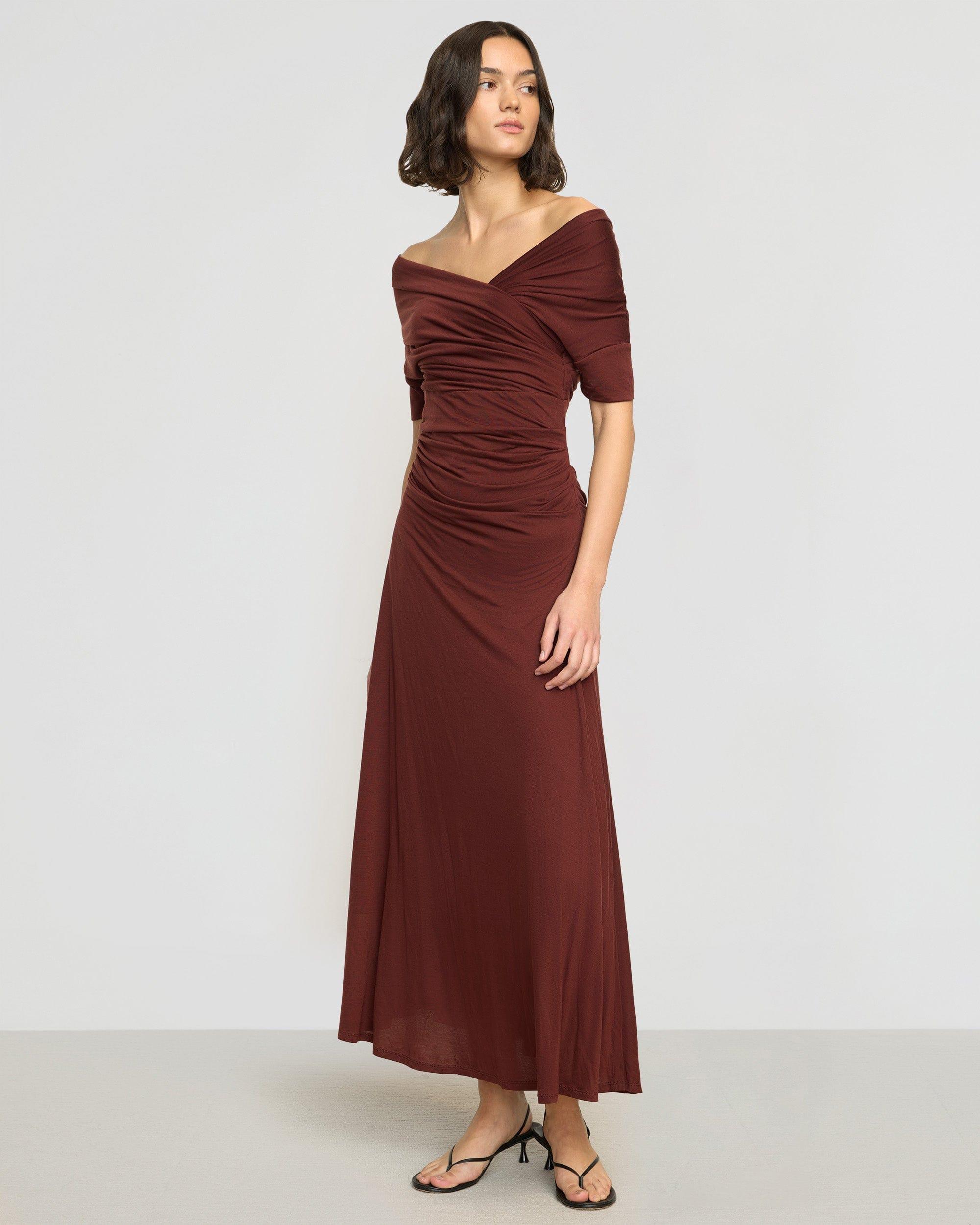 Thilda Ruched Off-Shoulder Dress Product Image