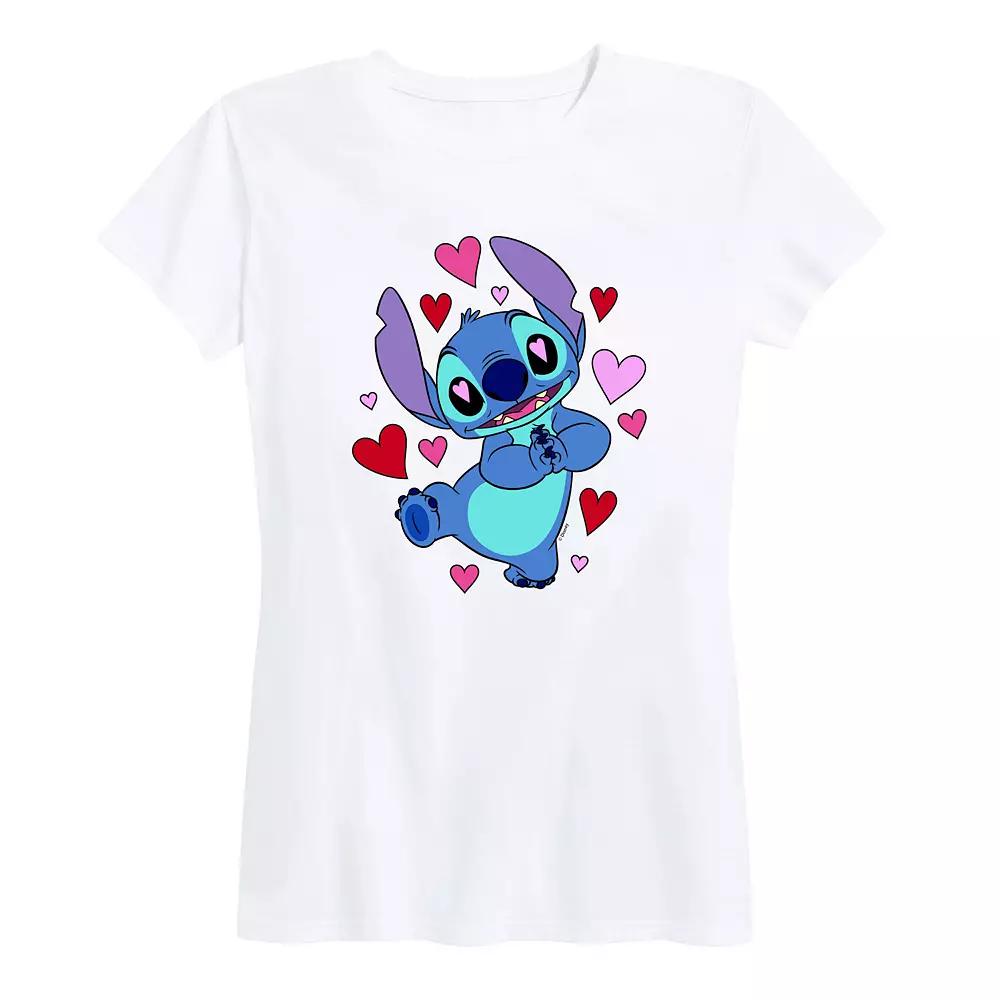 Disney's Lilo & Stitch Women's Heart Eyes Graphic Tee,  Product Image