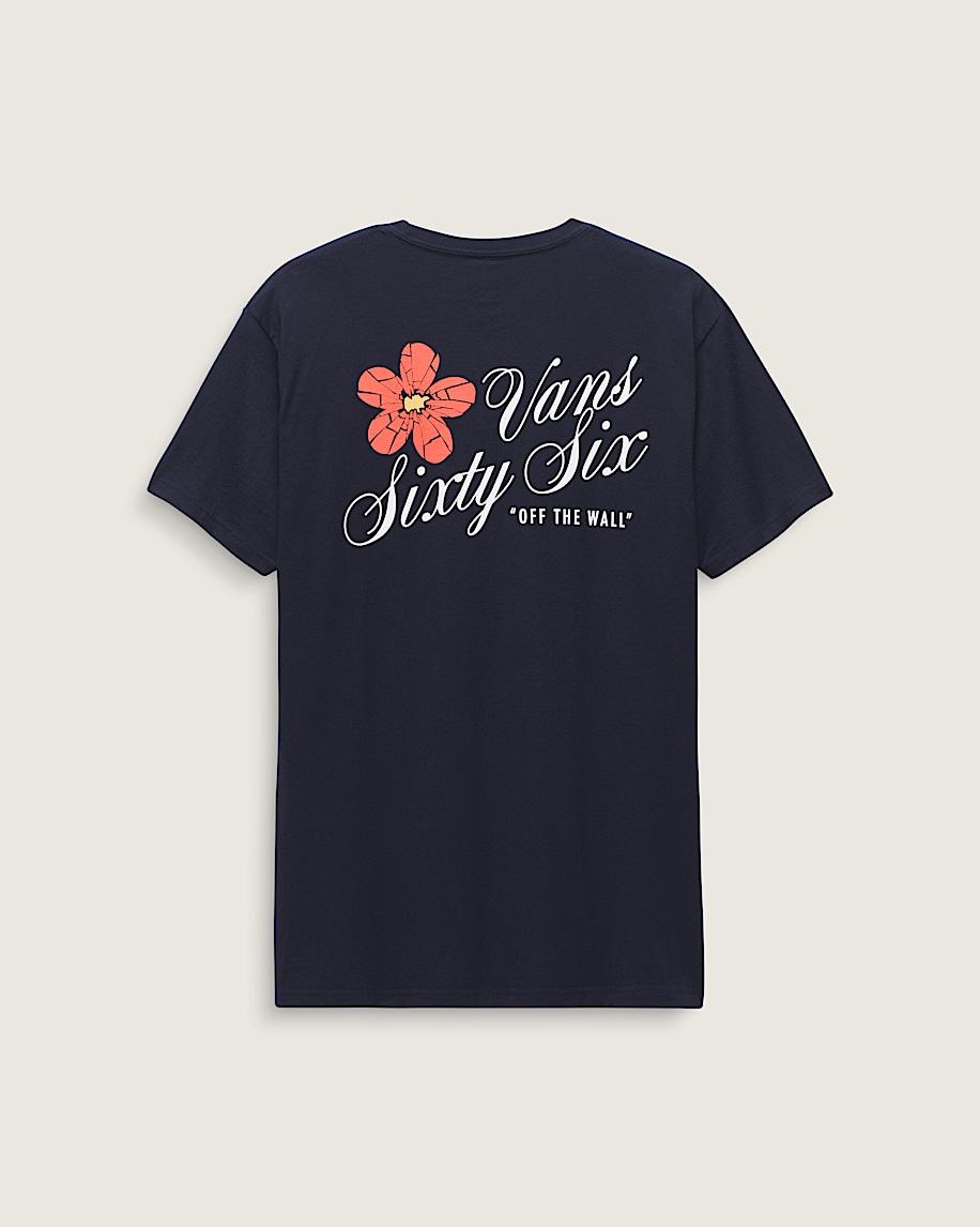 Cracked Flower T-Shirt in Black| Vans US Product Image