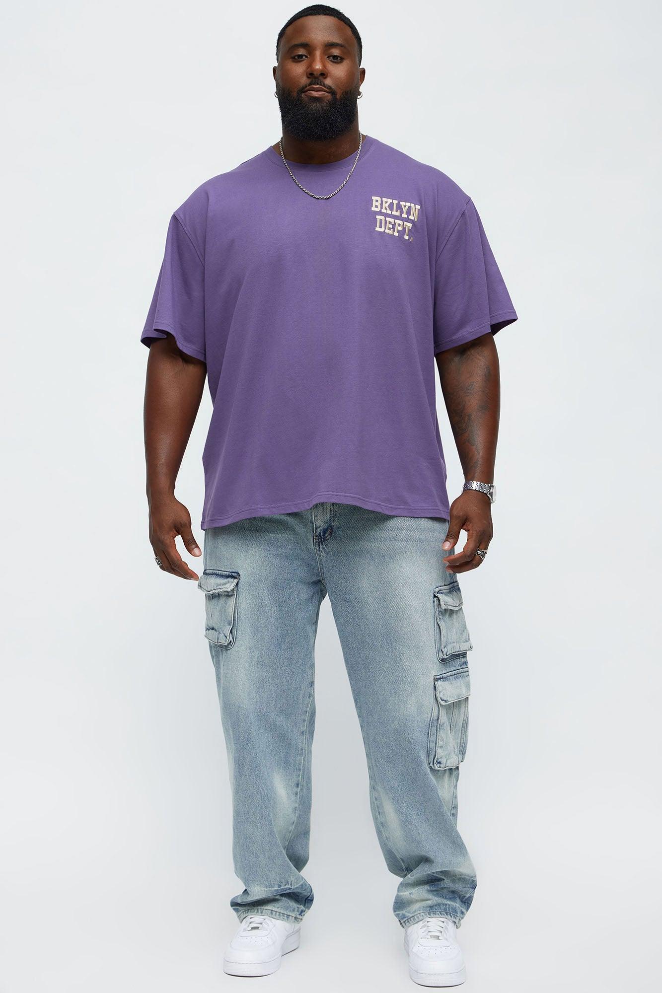 Straight Binded Cargo Jeans - Light Blue Wash Male Product Image