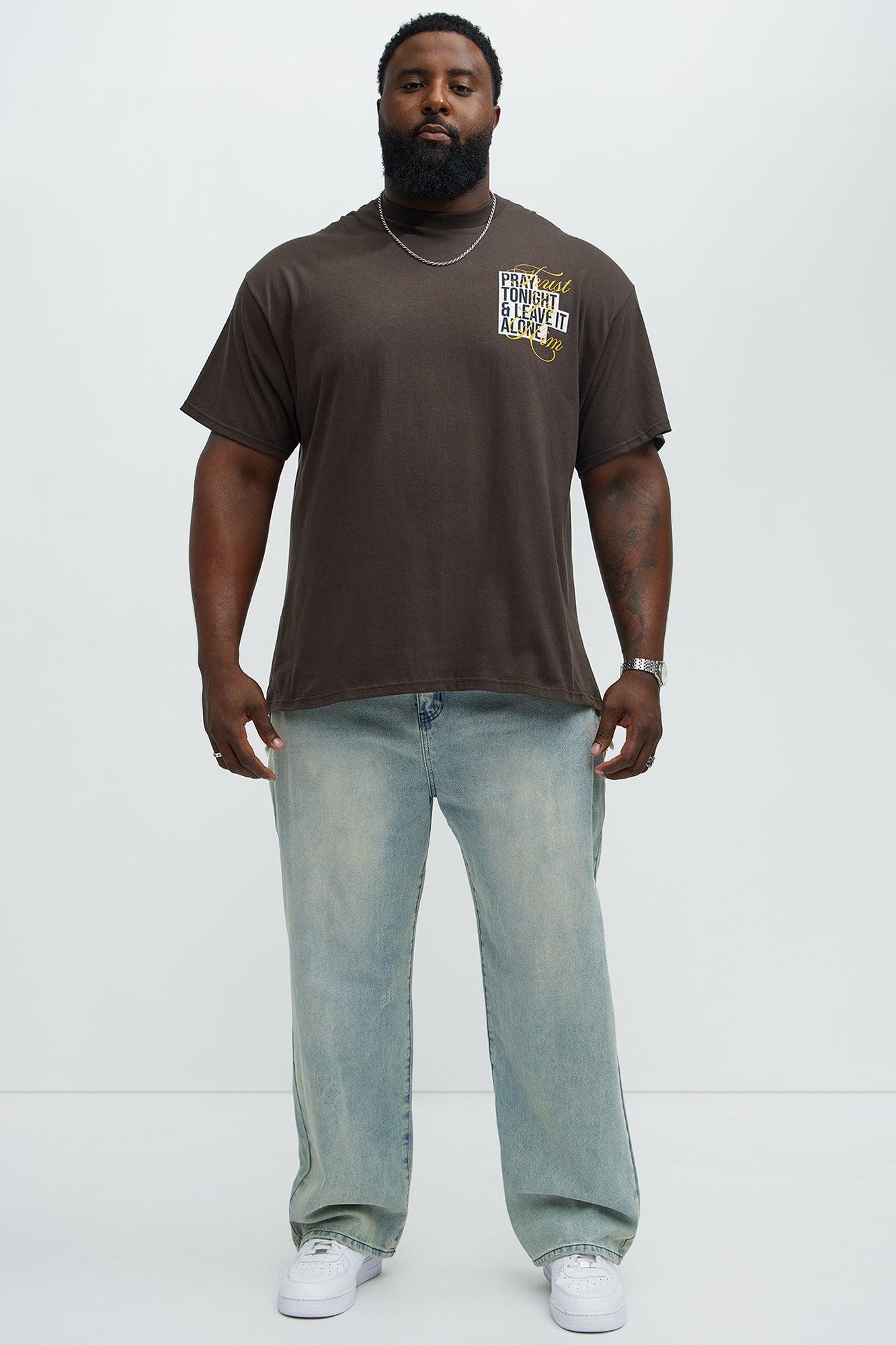 Trust In Him Short Sleeve Tee - Brown Male Product Image