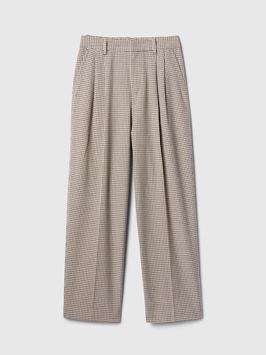365 High Rise Brushed Twill Pleated Taper Trousers Product Image