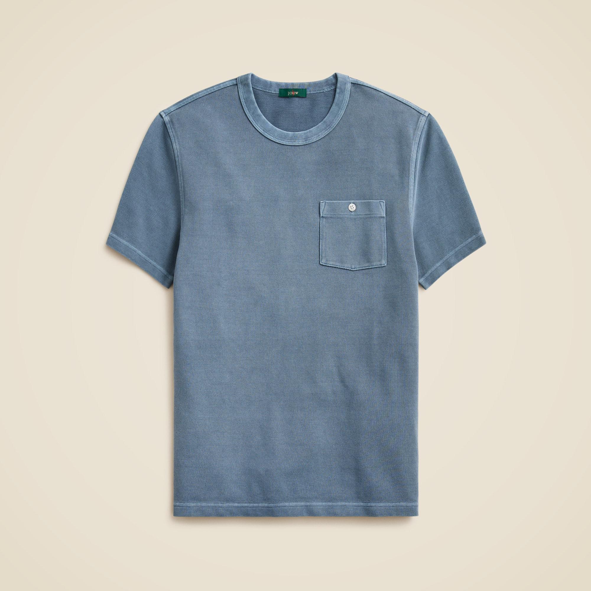 Washed piqué pocket T-shirt Product Image