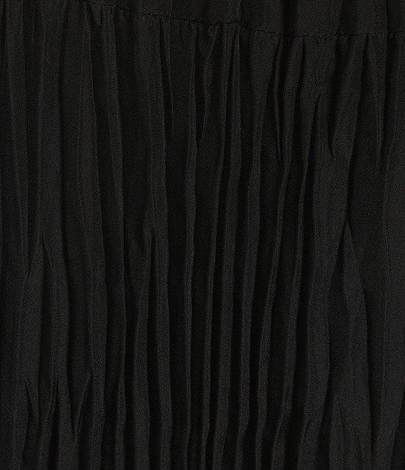 Eileen Fisher Silk Crew Neck Cap Sleeve Tiered Midi Dress Product Image