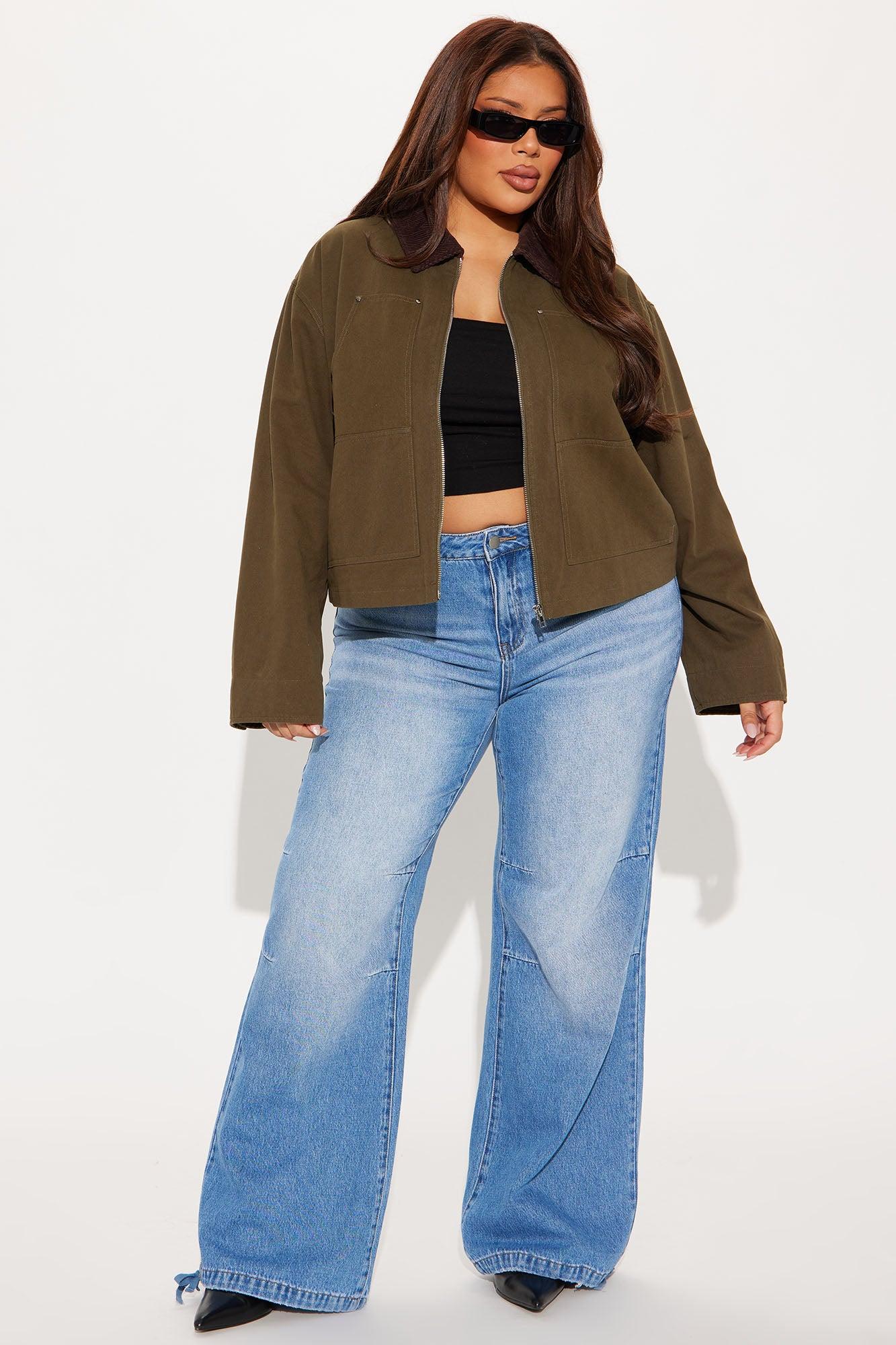 Joelle Barn Jacket - Olive Female Product Image